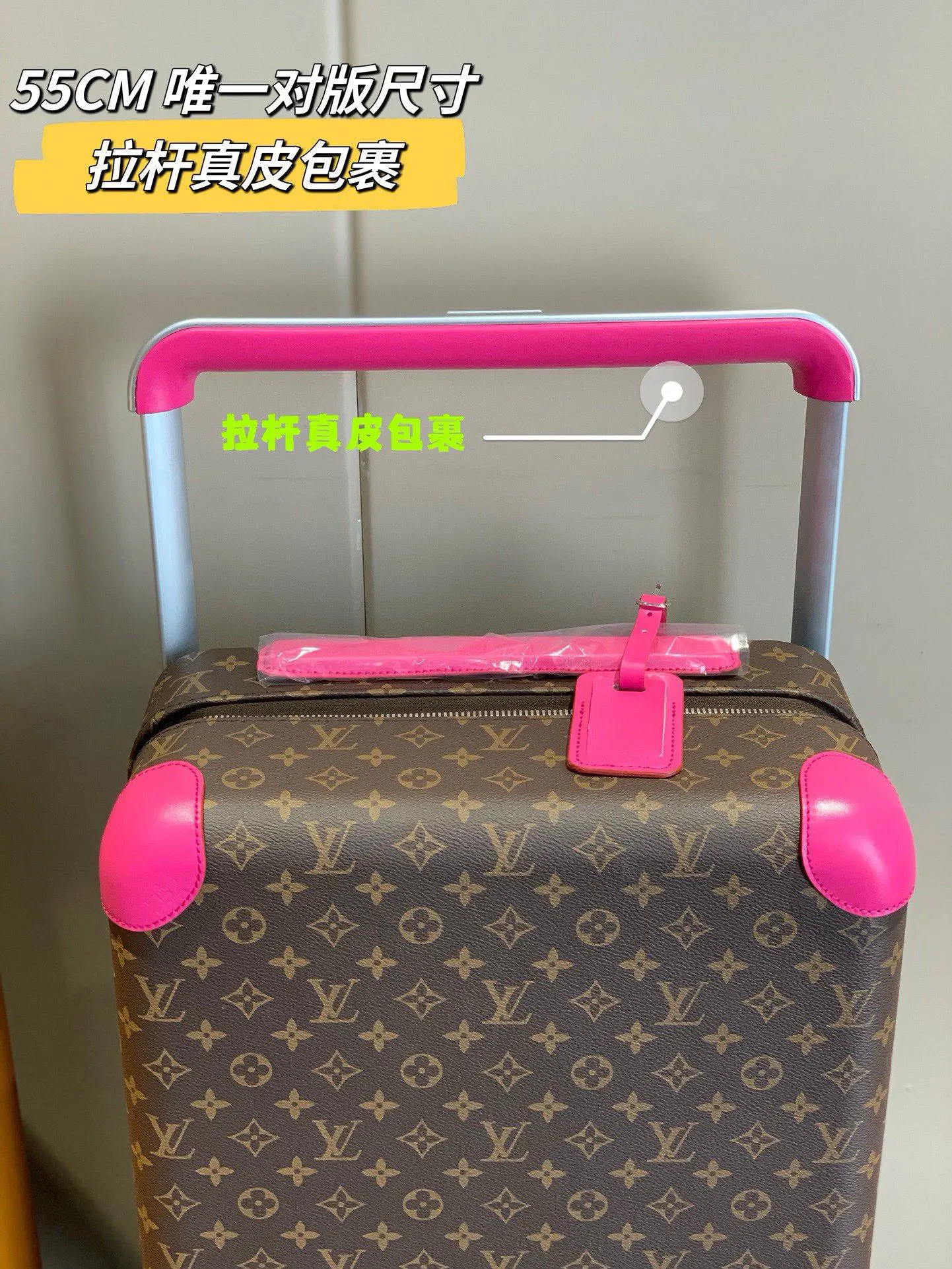 银色 拉杆箱皮箱行李箱旅行箱登机箱 路易v 拉 旅行拉杆款 轻便出行款