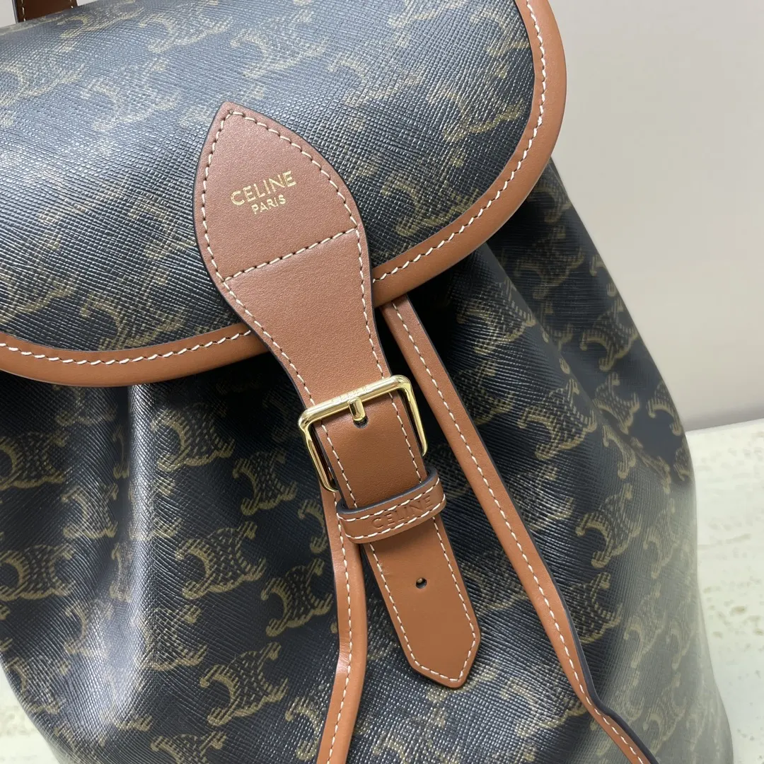 Gold Shoulder Bag Leather