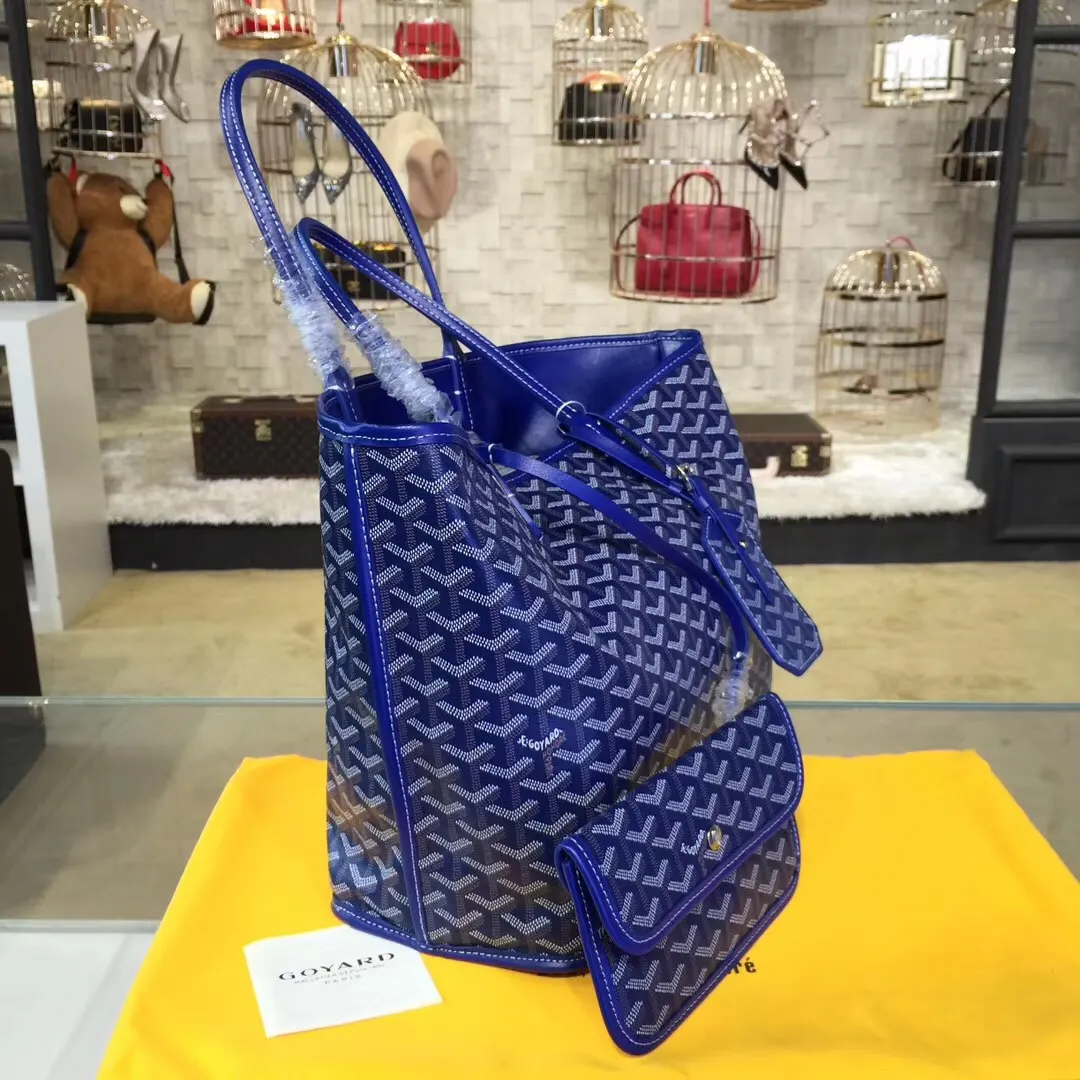 Goyard 戈雅 双面可用 充满法式优雅 订制Y字母涂鸦料 皮轻 旅行袋 大容量旅行款