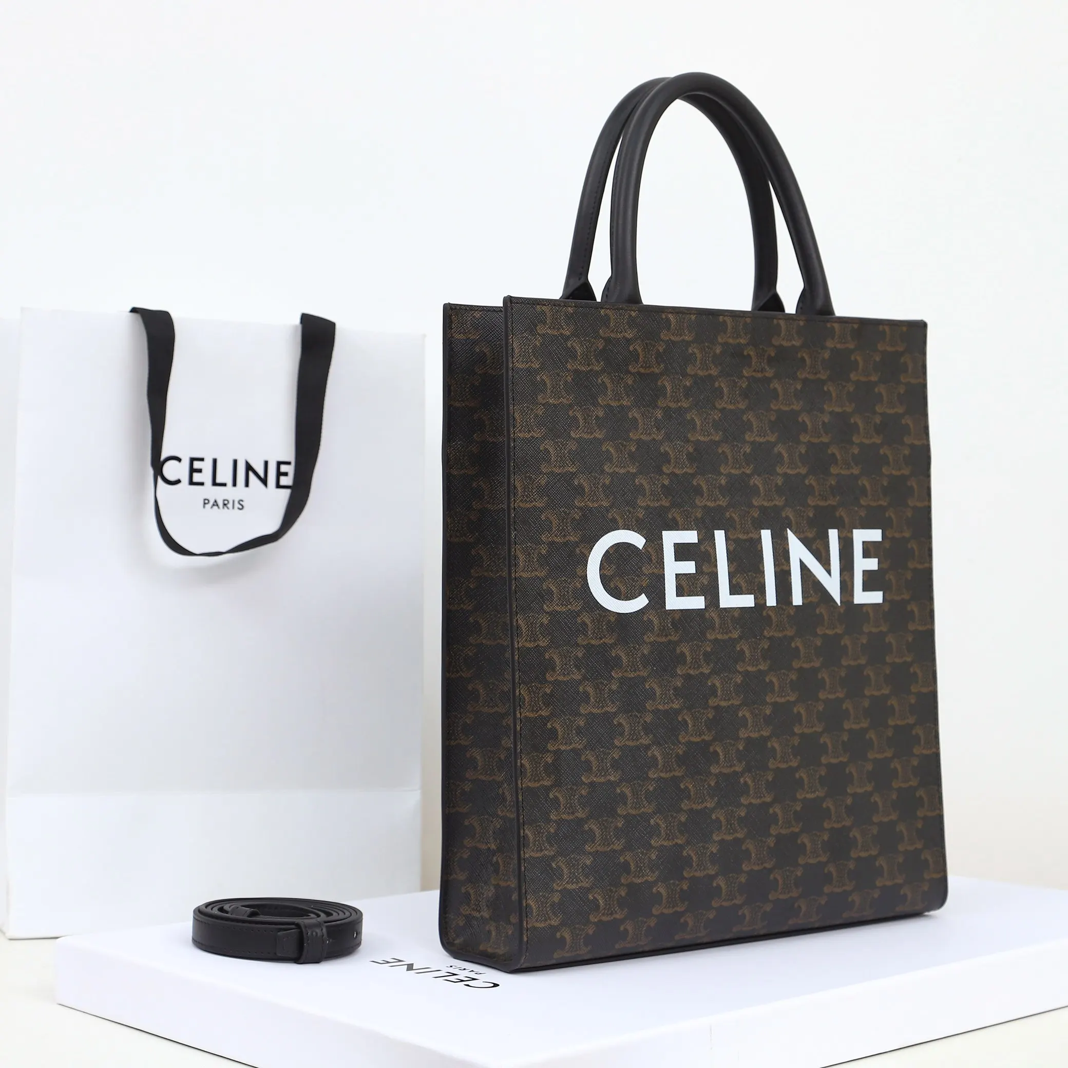 Monogram Tote Bag Leather