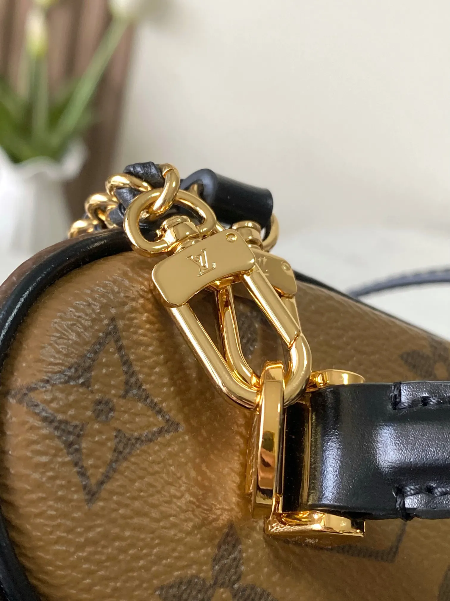 老花 帆布 动态 加强版 半钢五金 VANITY CHAIN 鏈條包 精致鏈條款