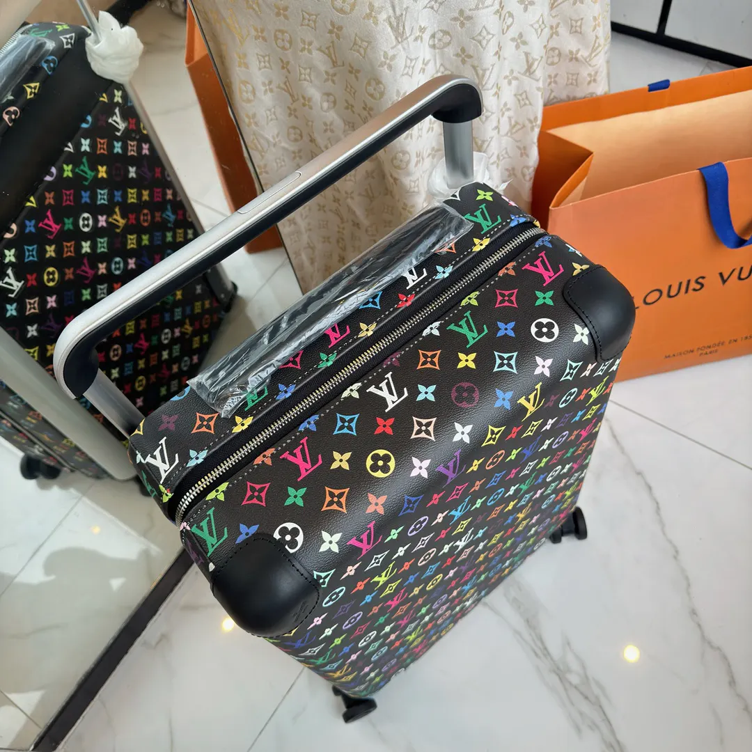 LV 老花 帆布 ｜ 版 登机行李箱 四轮 旅行拉杆款 輕便出行款
