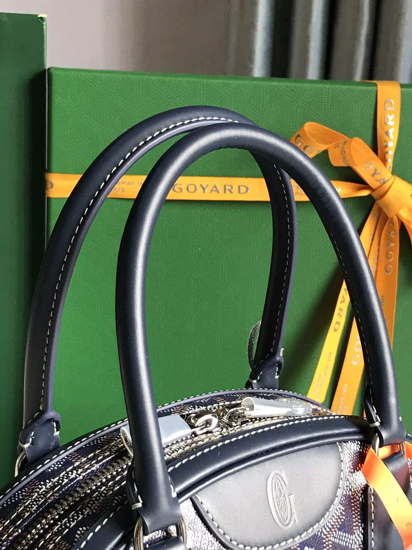 Goyard 老花 牛皮 手提包 通勤手提款
