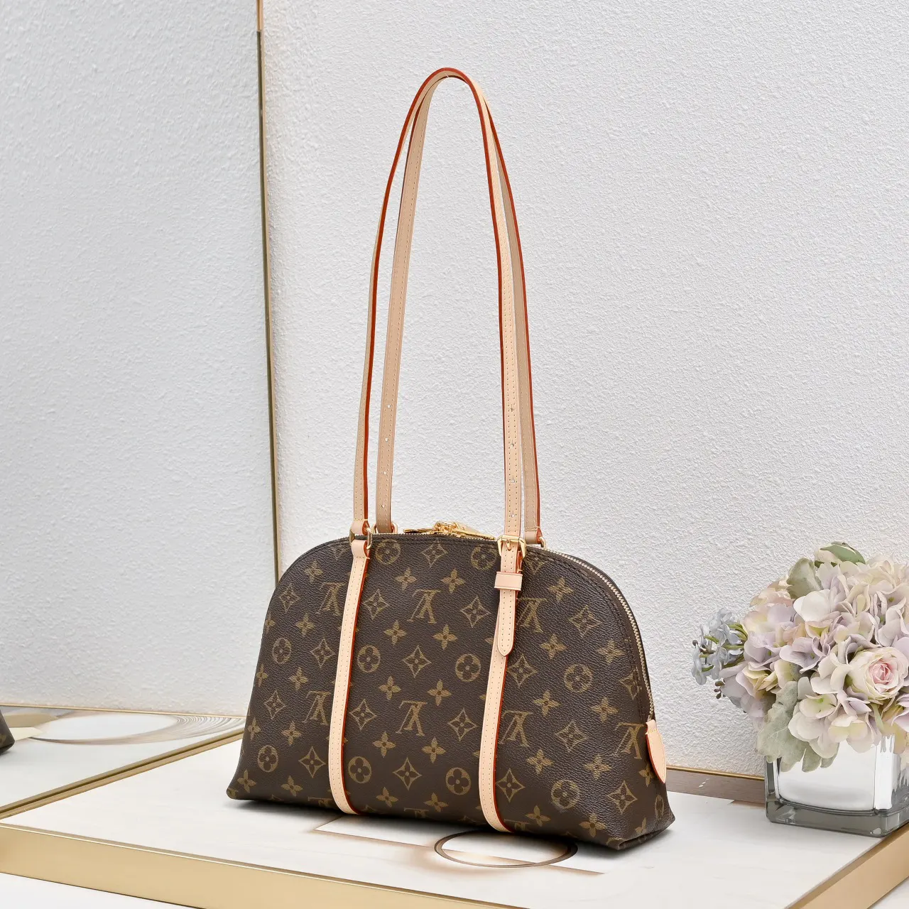 Monogram Organizer Pouch Travel Leather