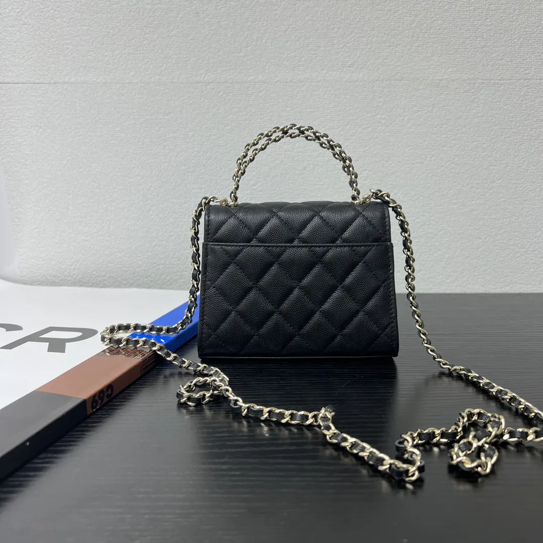 Chanel Cowhide Kelly Handle Bag Hand Crossbody