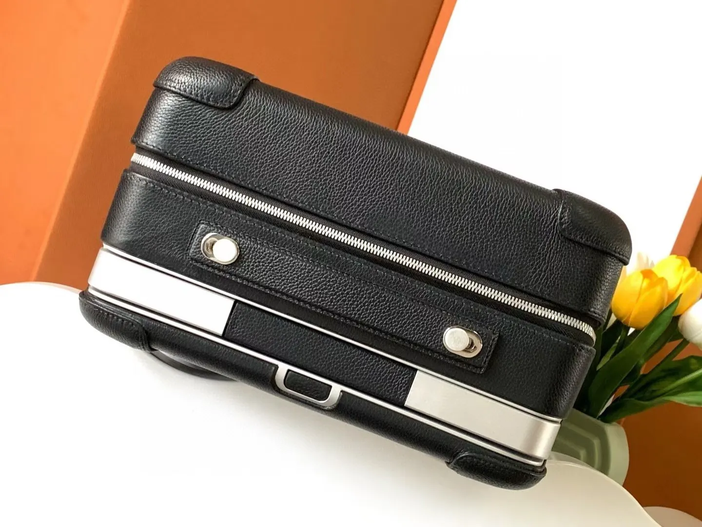 Suitcase Travel Lightweight Leather