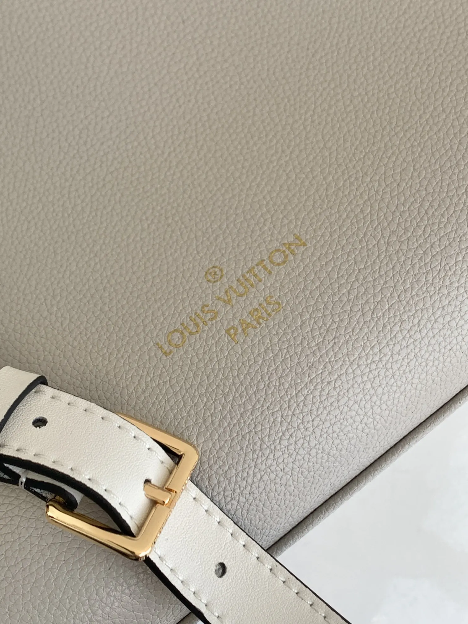 Monogram Crossbody Bag Lightweight Leather