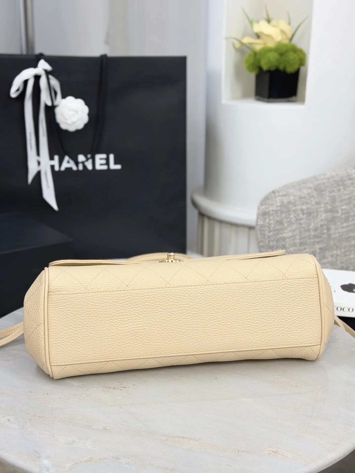 Chanel 牛皮托特購物包 手提單肩 托特包(數字4) Chanel 牛皮托特購物包 手提單肩 托特包(數字4)