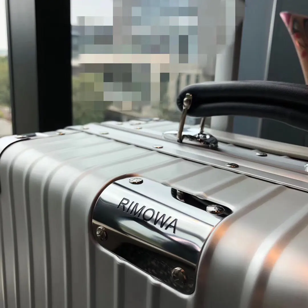 Black Silver Suitcase Travel Lightweight Vintage