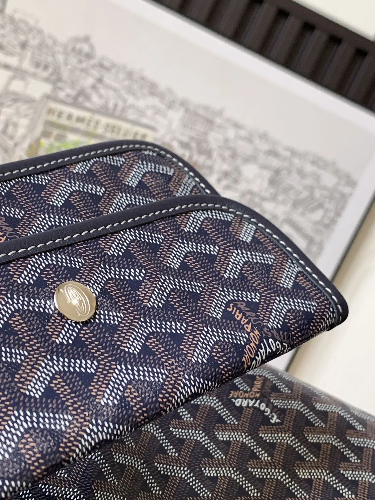 Goyard Hobo 深蓝 腋下包 复古腋下背款