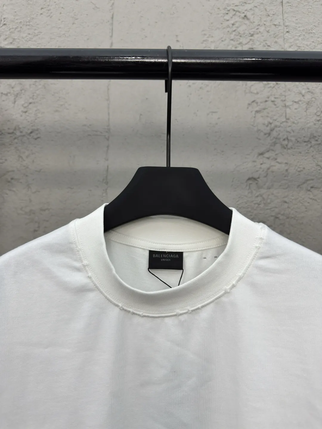 Balenciaga White Cotton Logo Short Sleeve T-Shirt Street