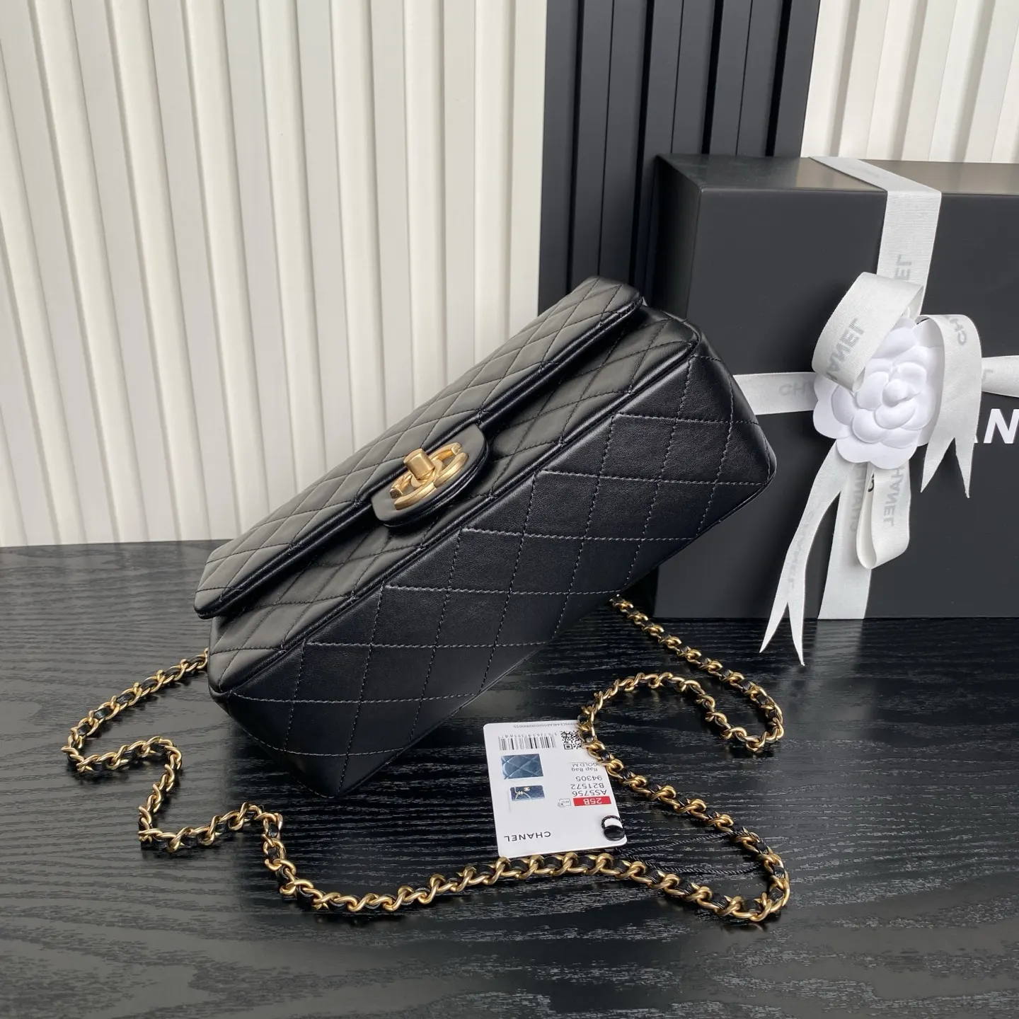 CHANEL 金色 羊皮 链条包 精致链条款