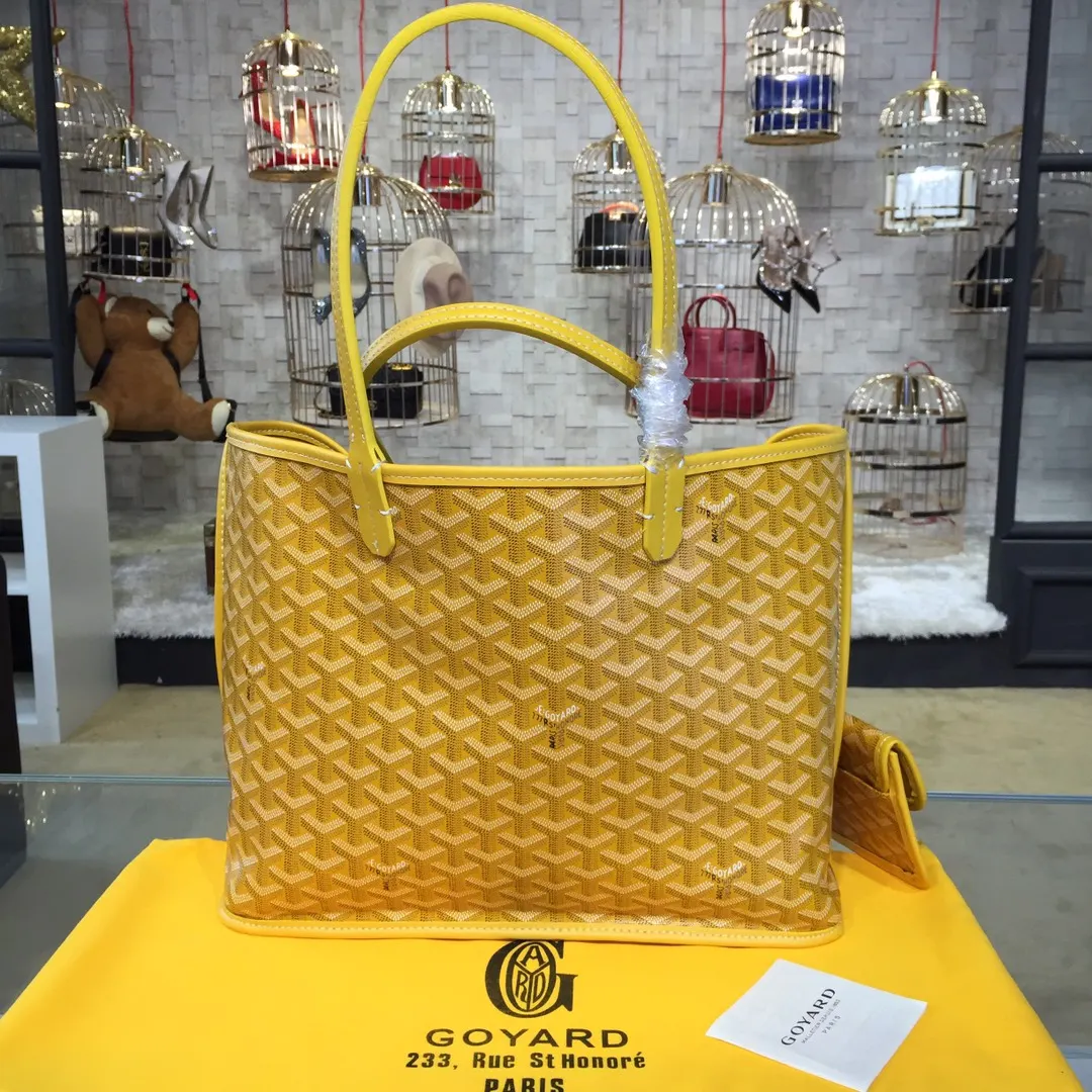 Goyard 戈雅 双面可用 充满法式优雅 订制Y字母涂鸦料 皮轻 旅行袋 大容量旅行款