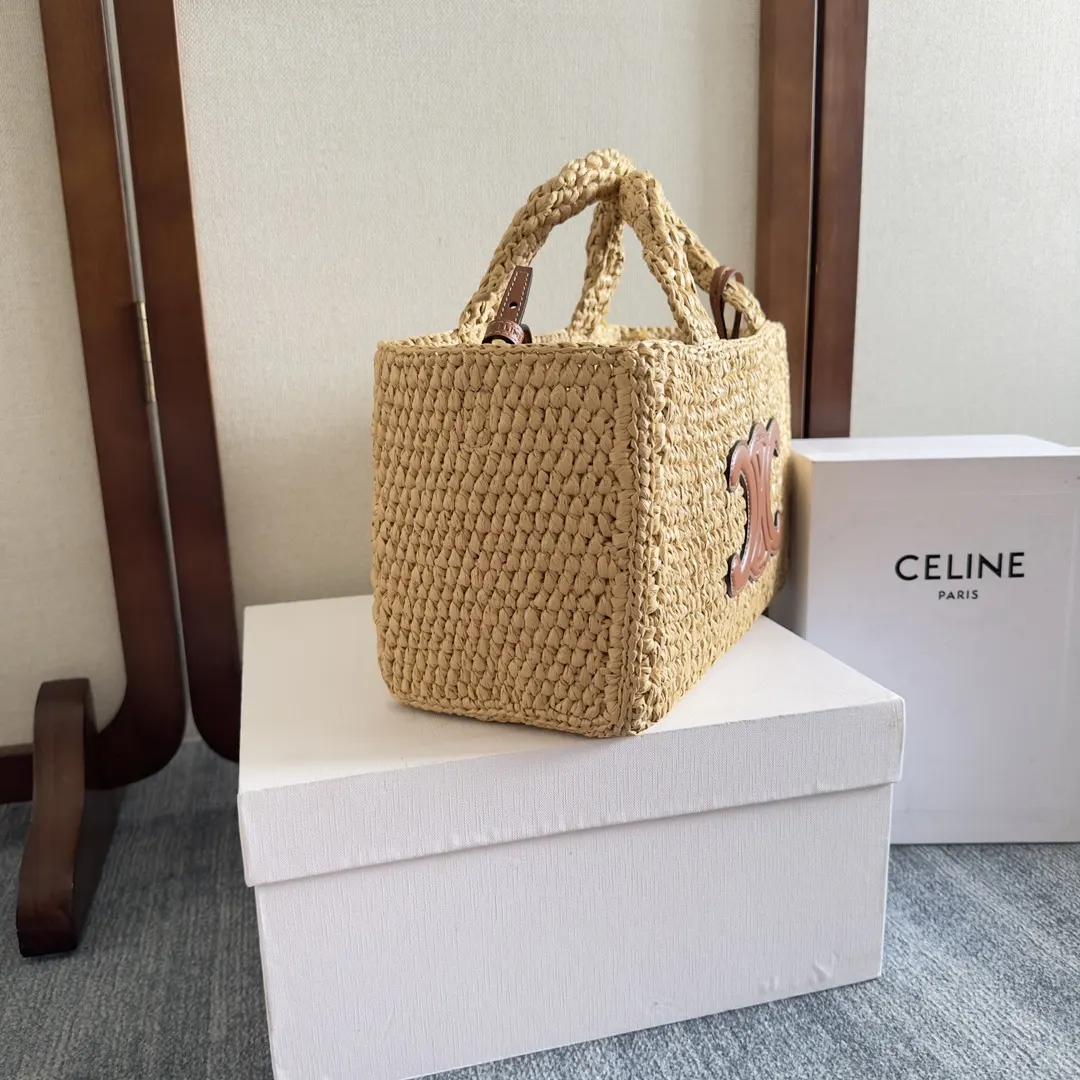 Celine 金色 牛皮 托特包 大容量托特款