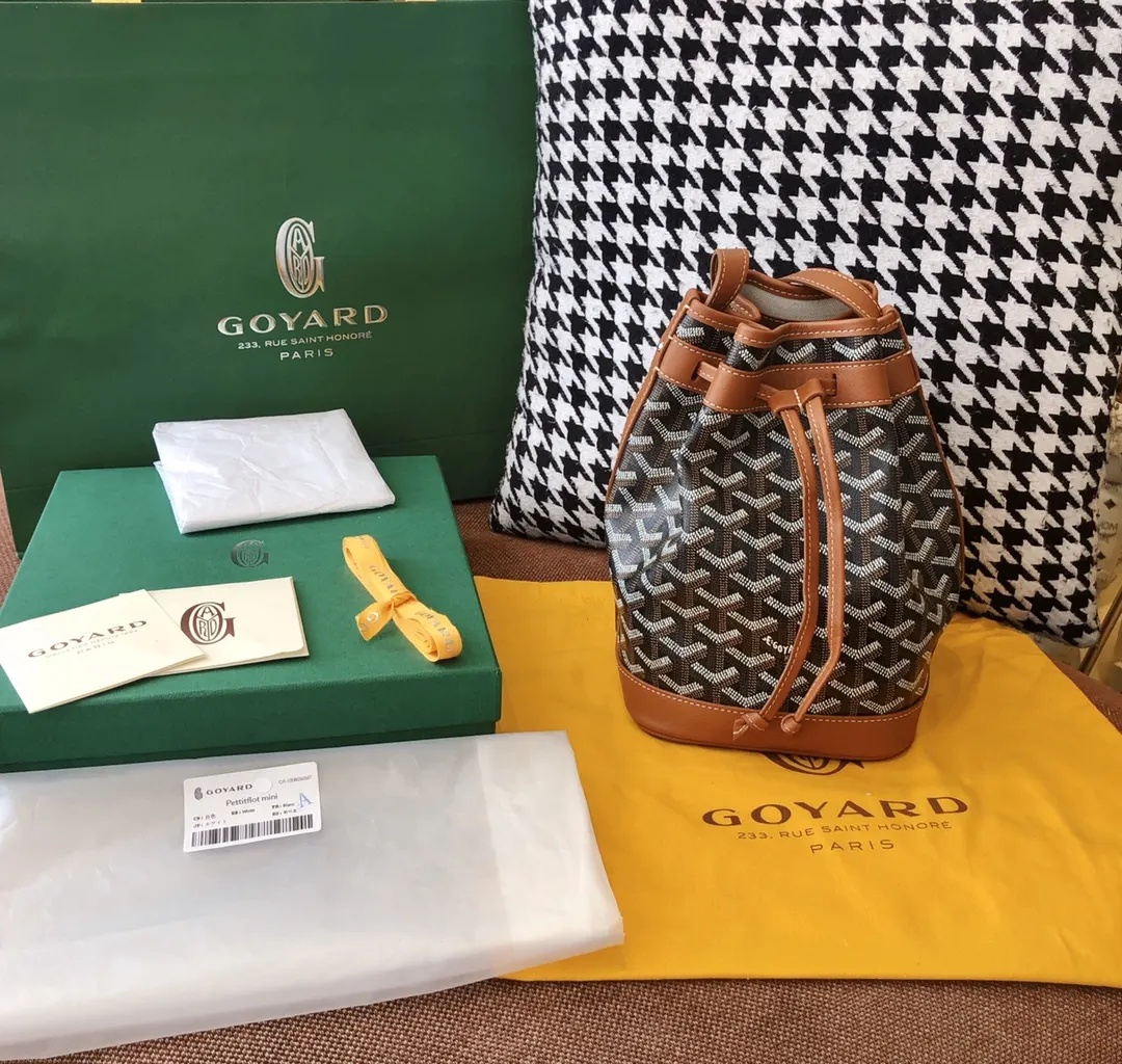 Goyard 棕色 老花 帆布 水桶包 休閒水桶款