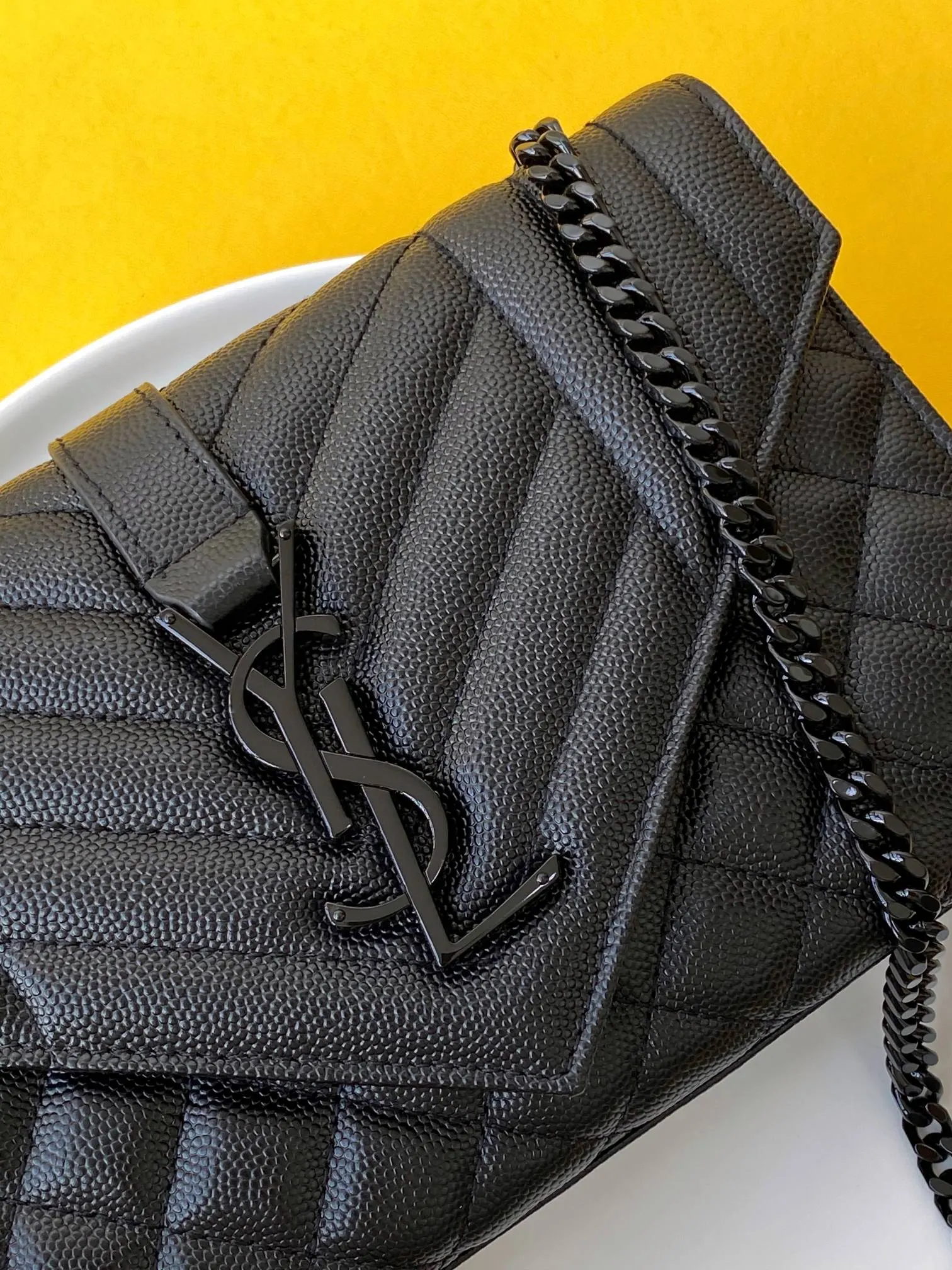 Gold Shoulder Bag Leather