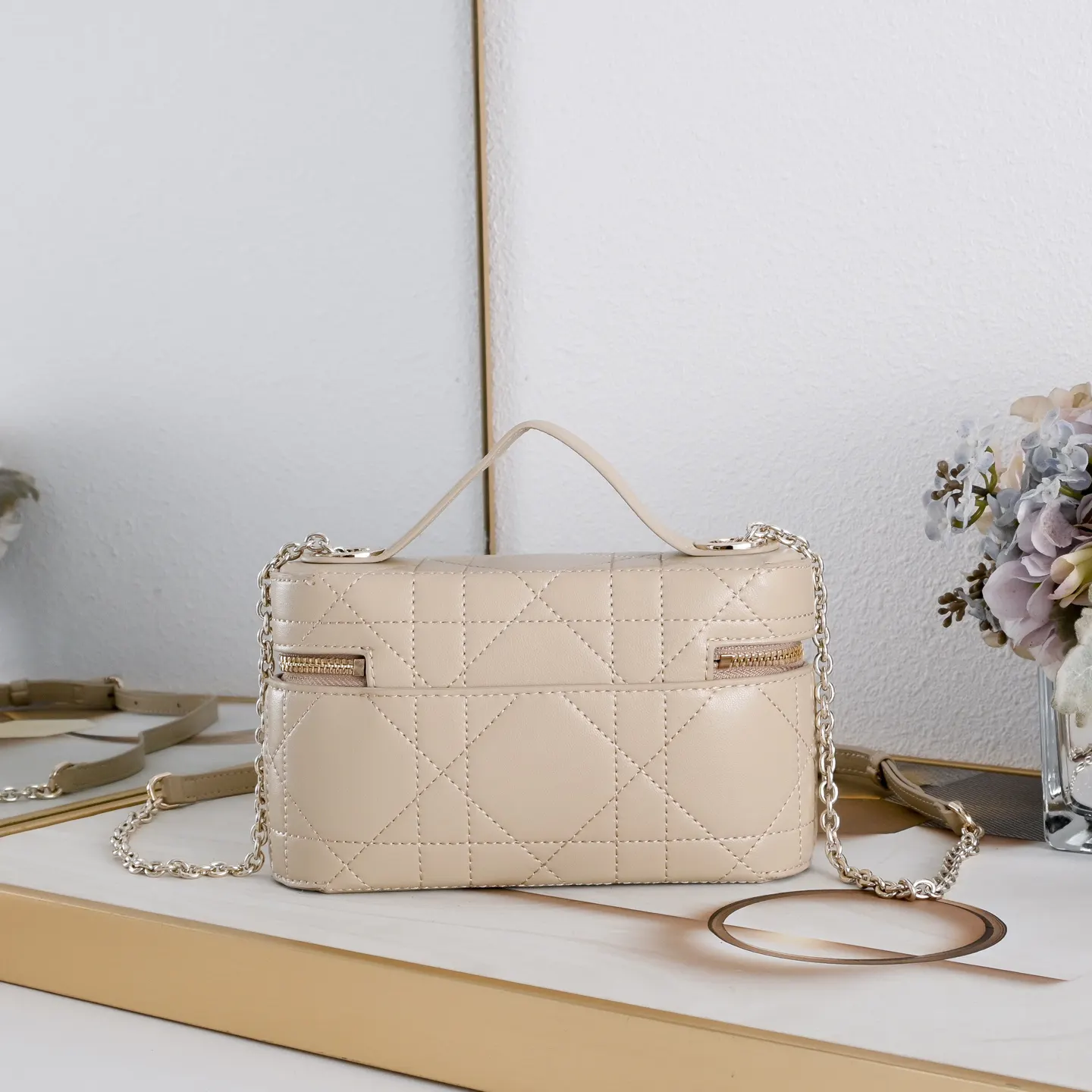 Dior Black Gold Chain Bag