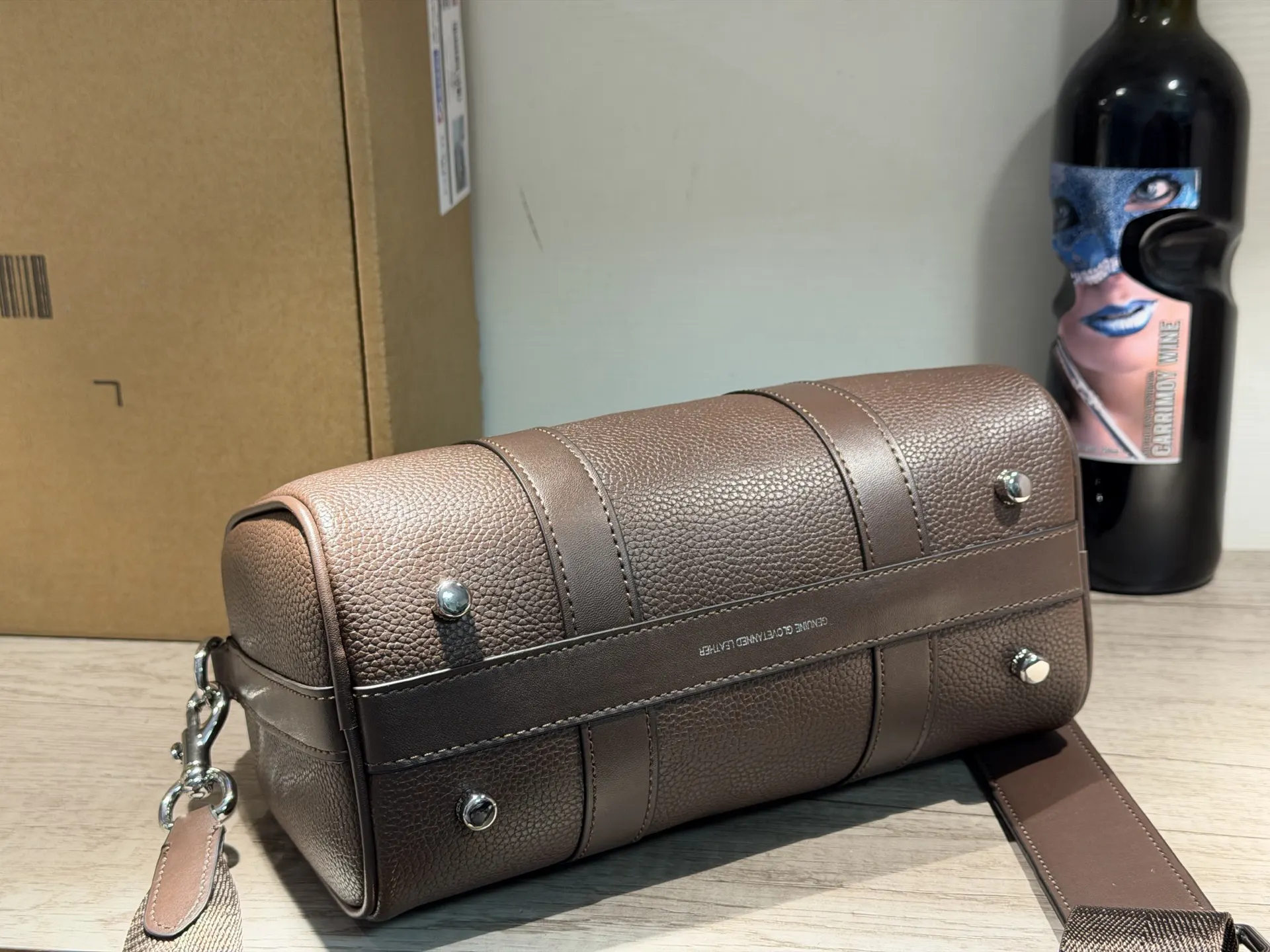 Coach 老花 黄色 小牛皮 旅行包 大容量旅行款