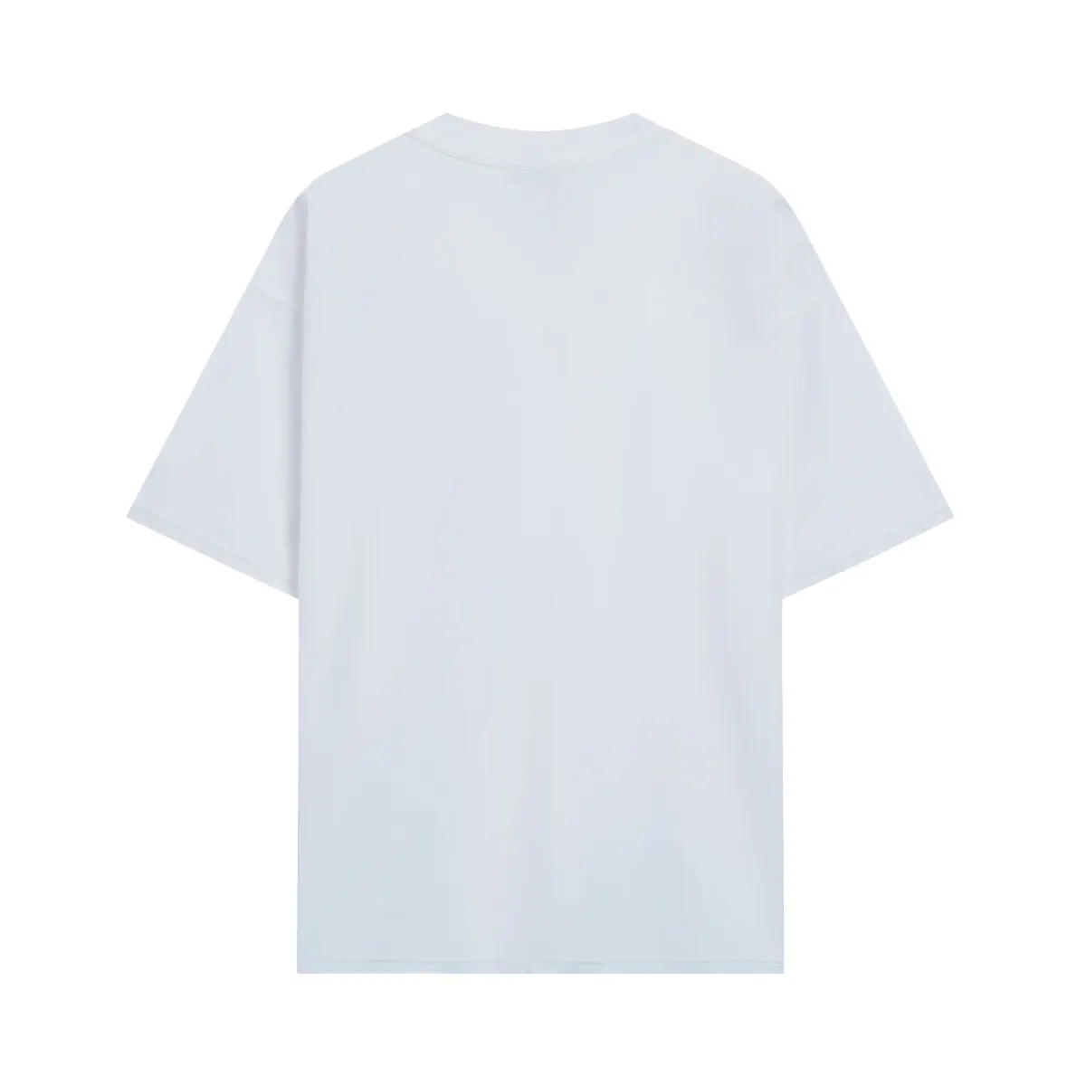 Balenciaga White Logo Embroidery Short Sleeve T-Shirt Street