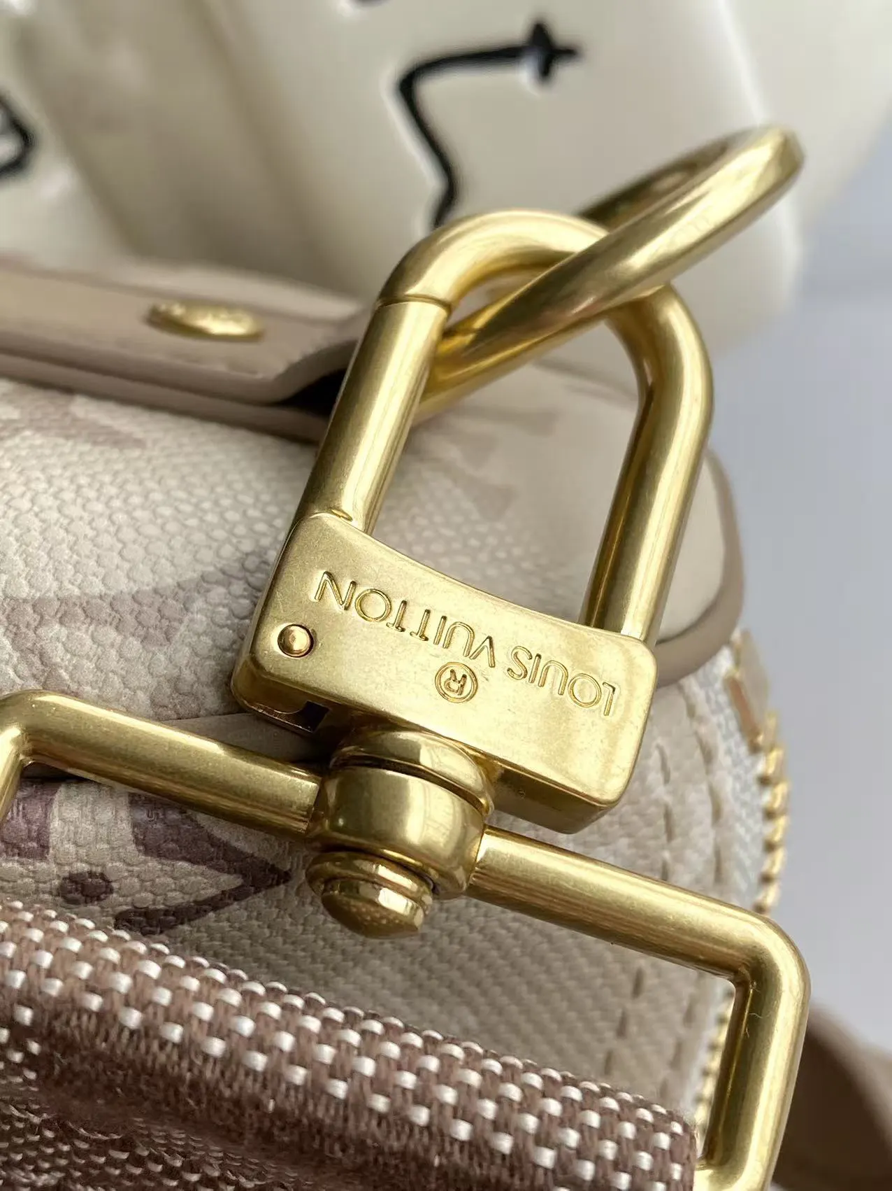 Keepall 綠色 杏色 帆布 旅行袋 大容量旅行款