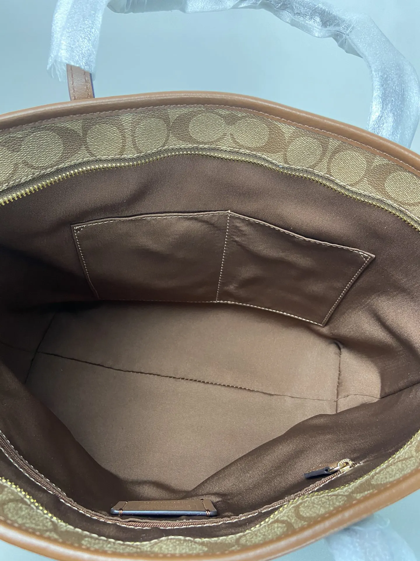 Monogram Tote Bag Leather