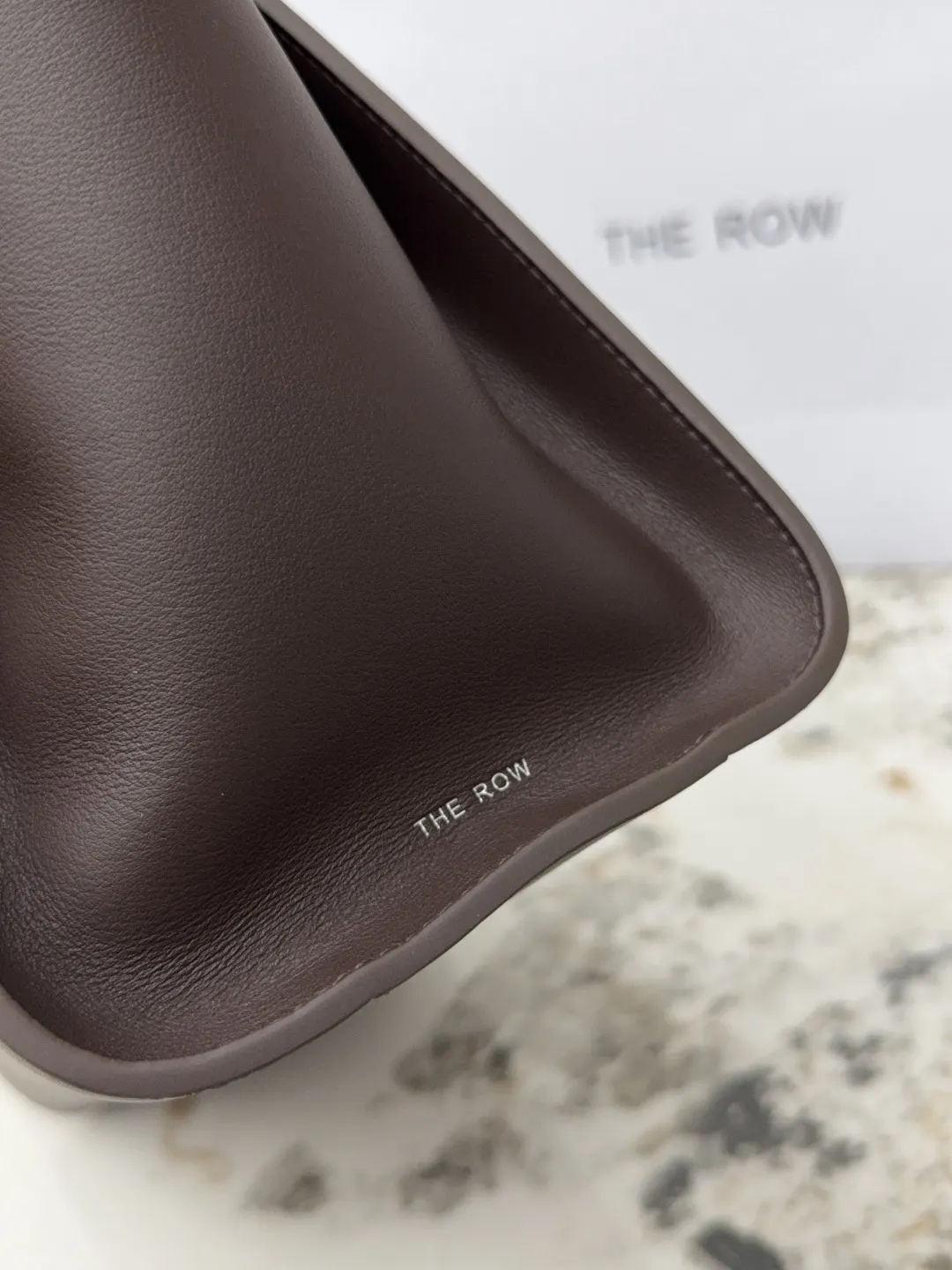 Silver Tote Bag Leather
