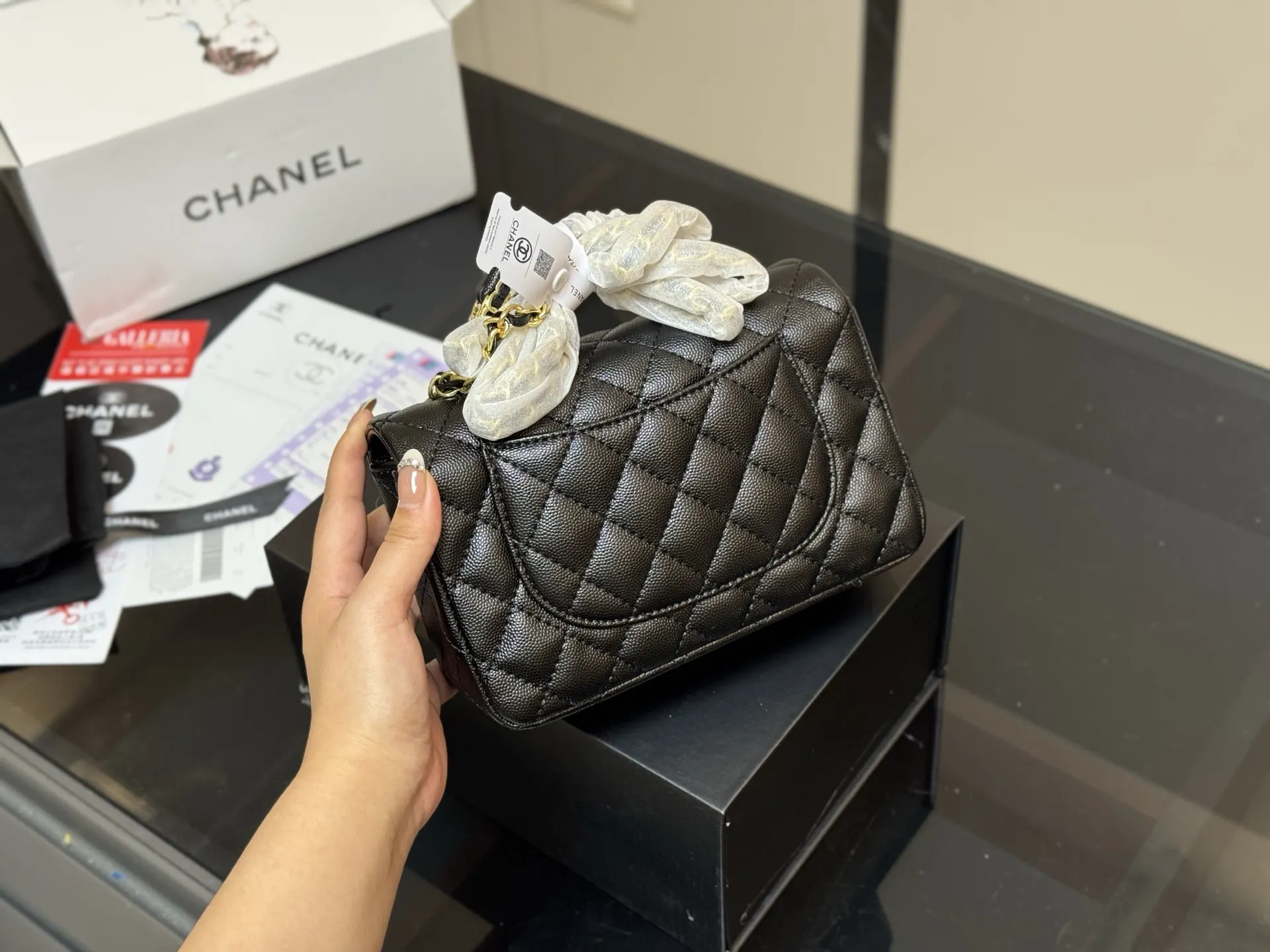 CHANEL mini 手提包 通勤手提款