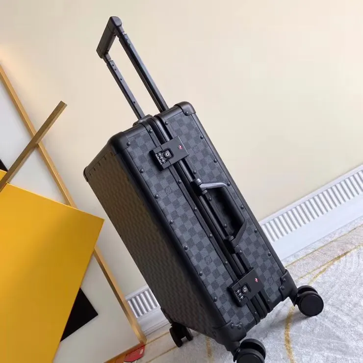 黑色 老花 驴牌行李箱 拉杆箱 時尚新宠 復古形的拉 旅行拉杆款 輕便出行款