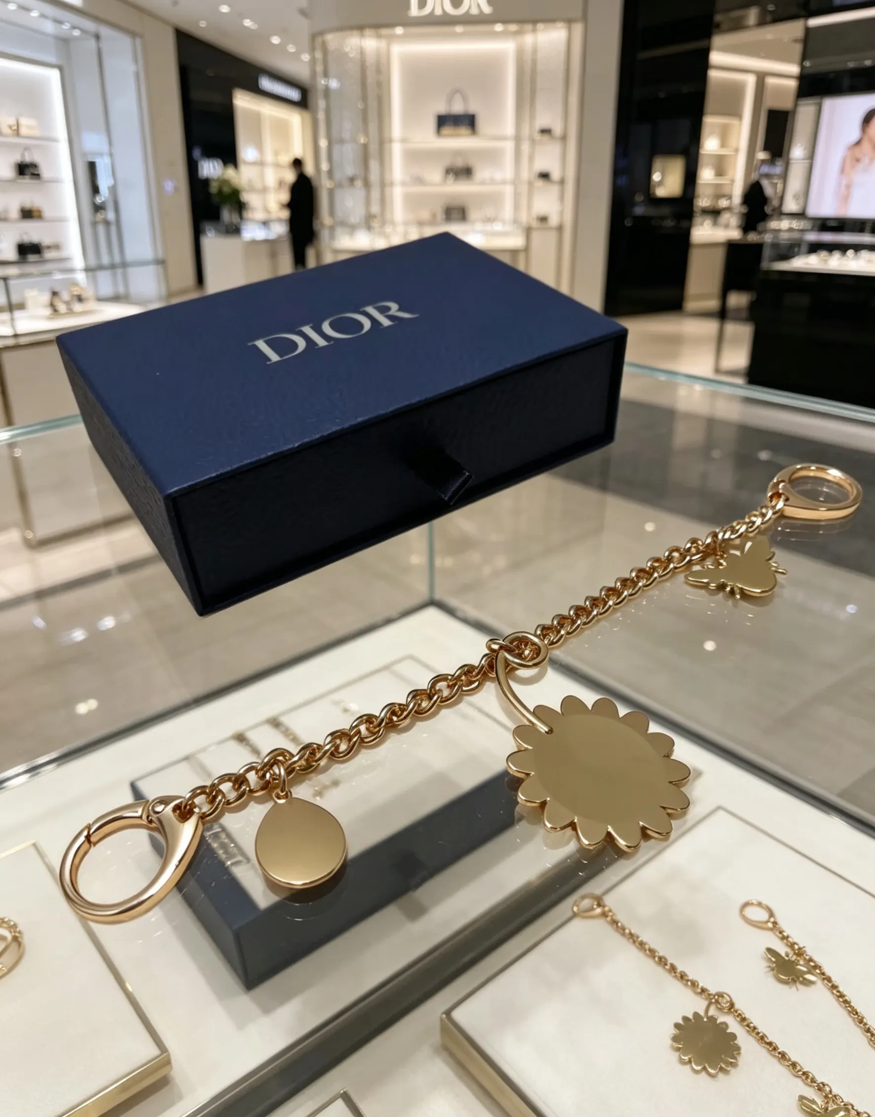 Dior Lady Dior 金色 吊坠