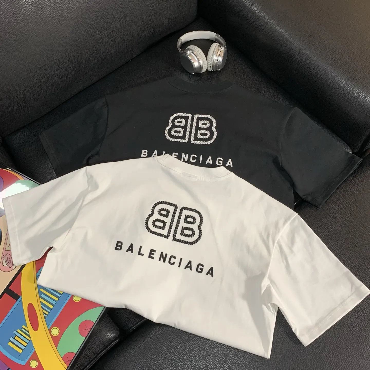 Balenciaga 黑色 纯棉 短袖T恤 宽松休闲
