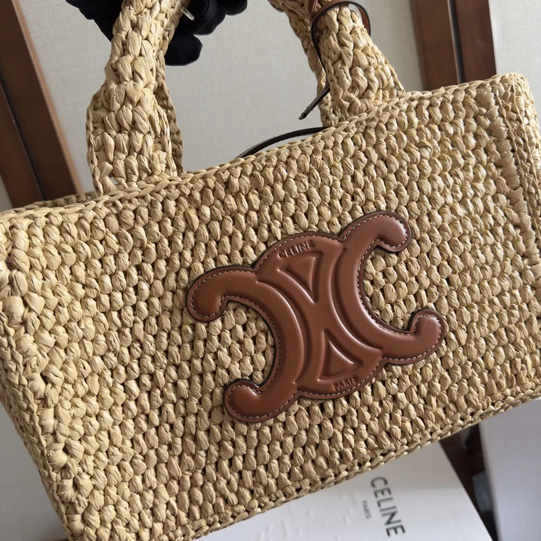 Celine 金色 牛皮 托特包 大容量托特款