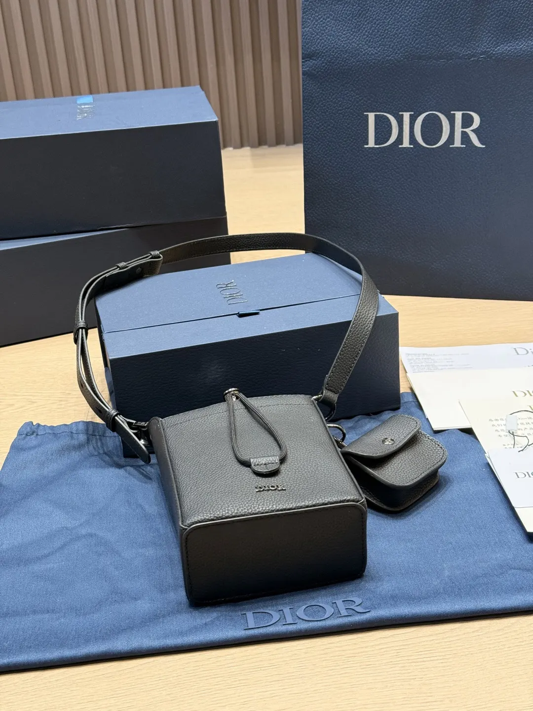 Dior Oblique 老花牛皮水桶包 手提斜挎
