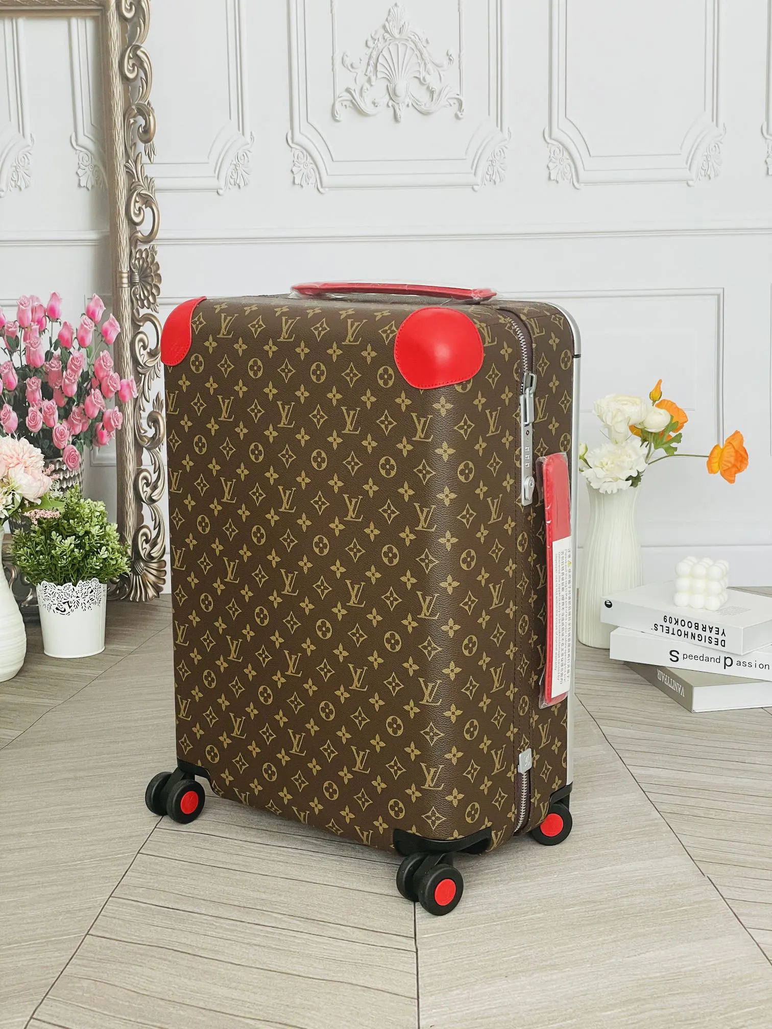 LV 老花 帆布 行李箱 旅行拉杆款 輕便出行款