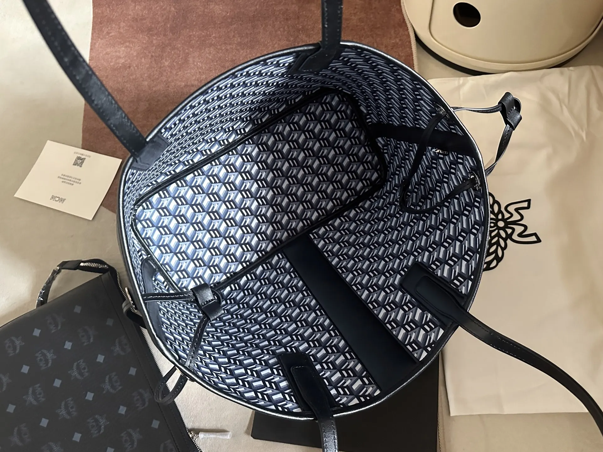 Black Tote Bag Leather
