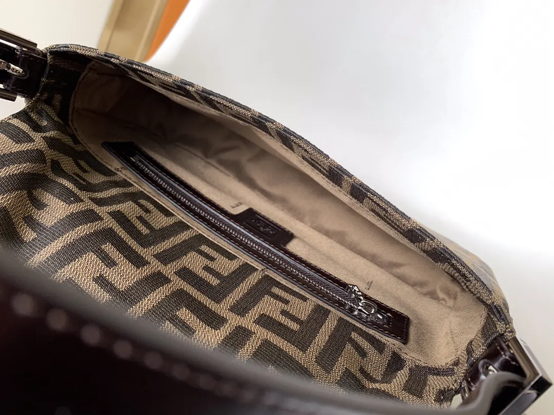Black Brown Hobo Shoulder Bag Vintage