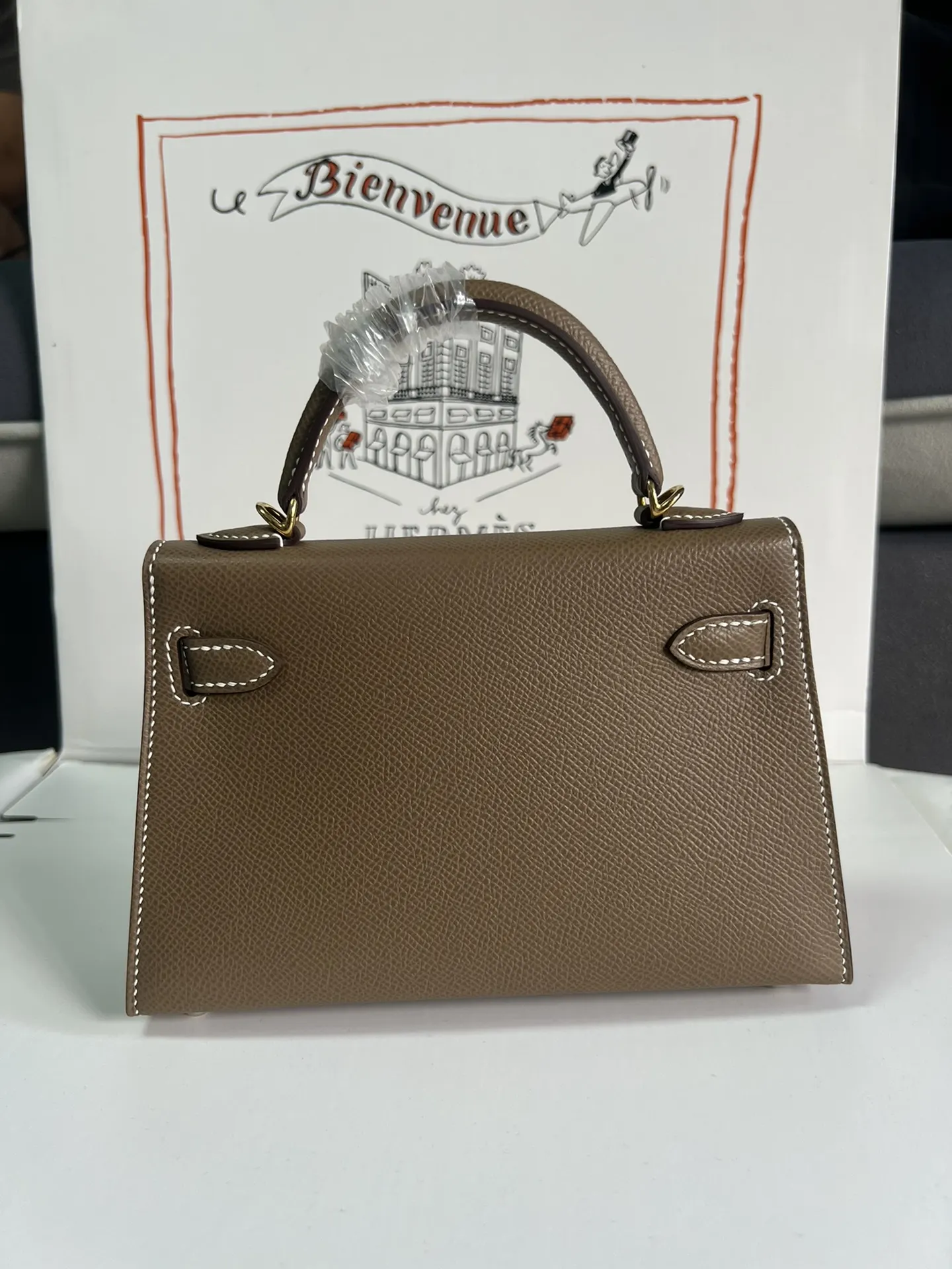 Hermès Kelly Mini Epsom掌纹牛皮 斜挎包 19cm