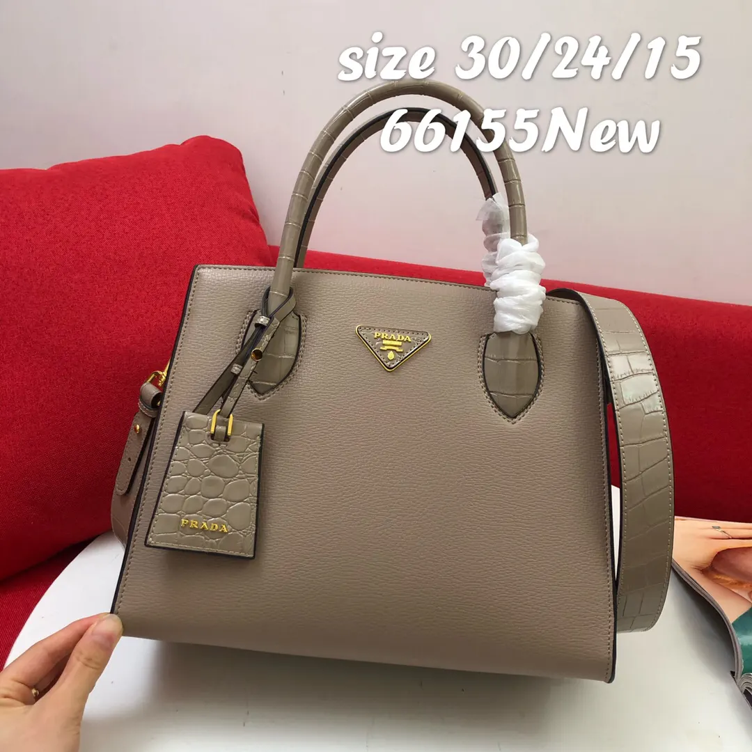 Prada Top Handle Bag Commuter Leather