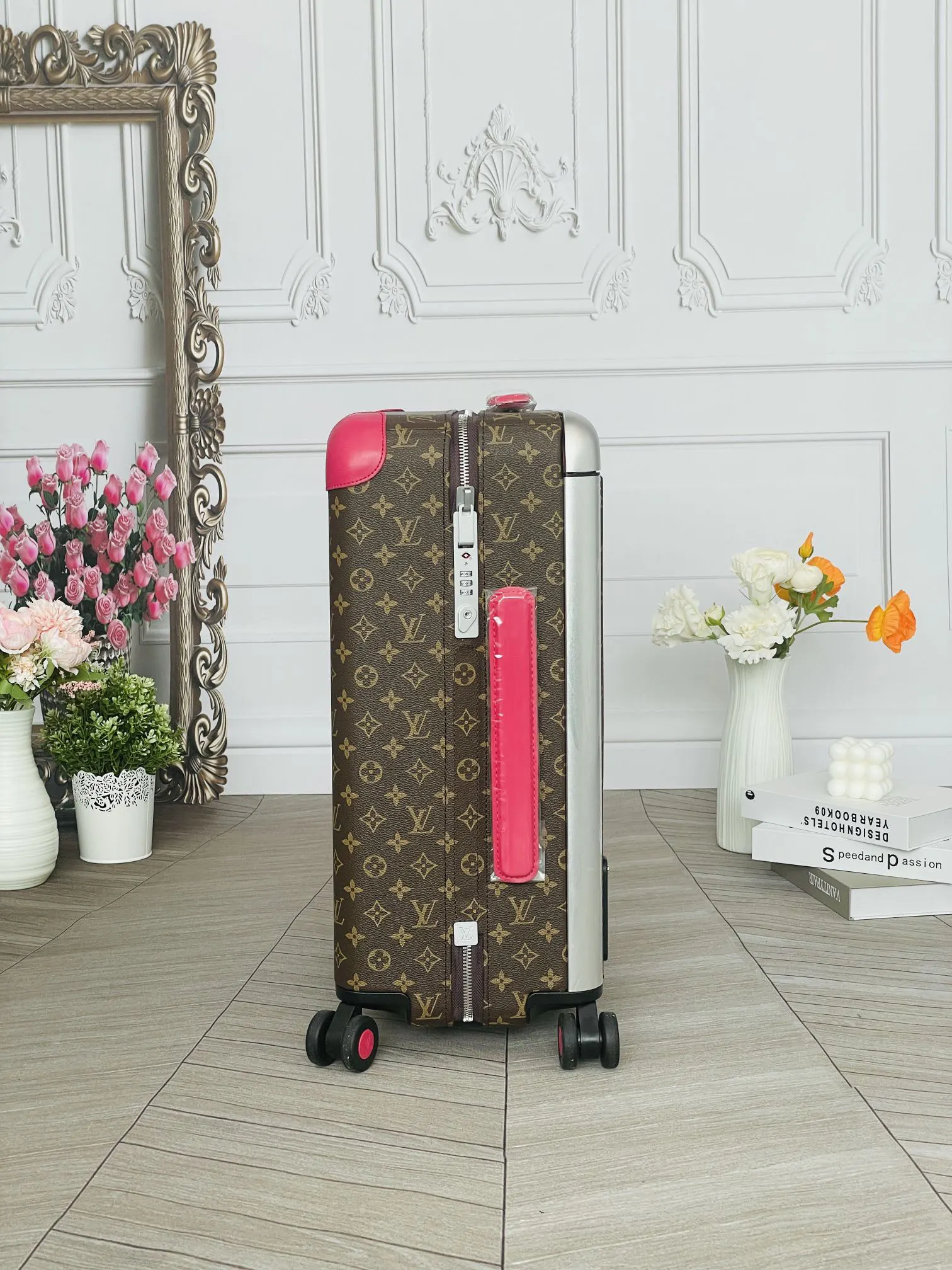 LV 老花 帆布 行李箱 旅行拉杆款 輕便出行款