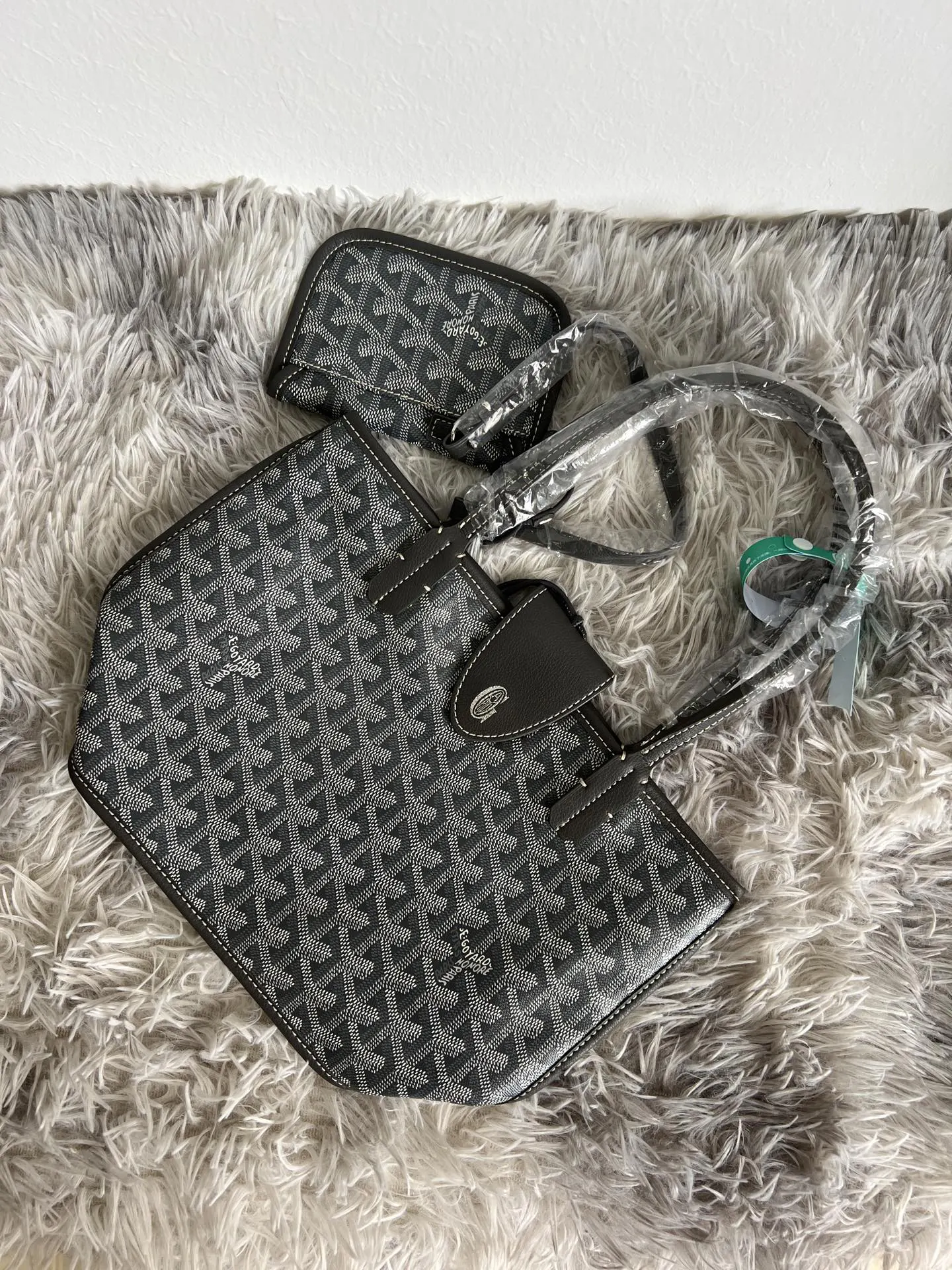 灰色 牛皮 广州狗牙 强势入驻共享货源 托特包 大容量托特款