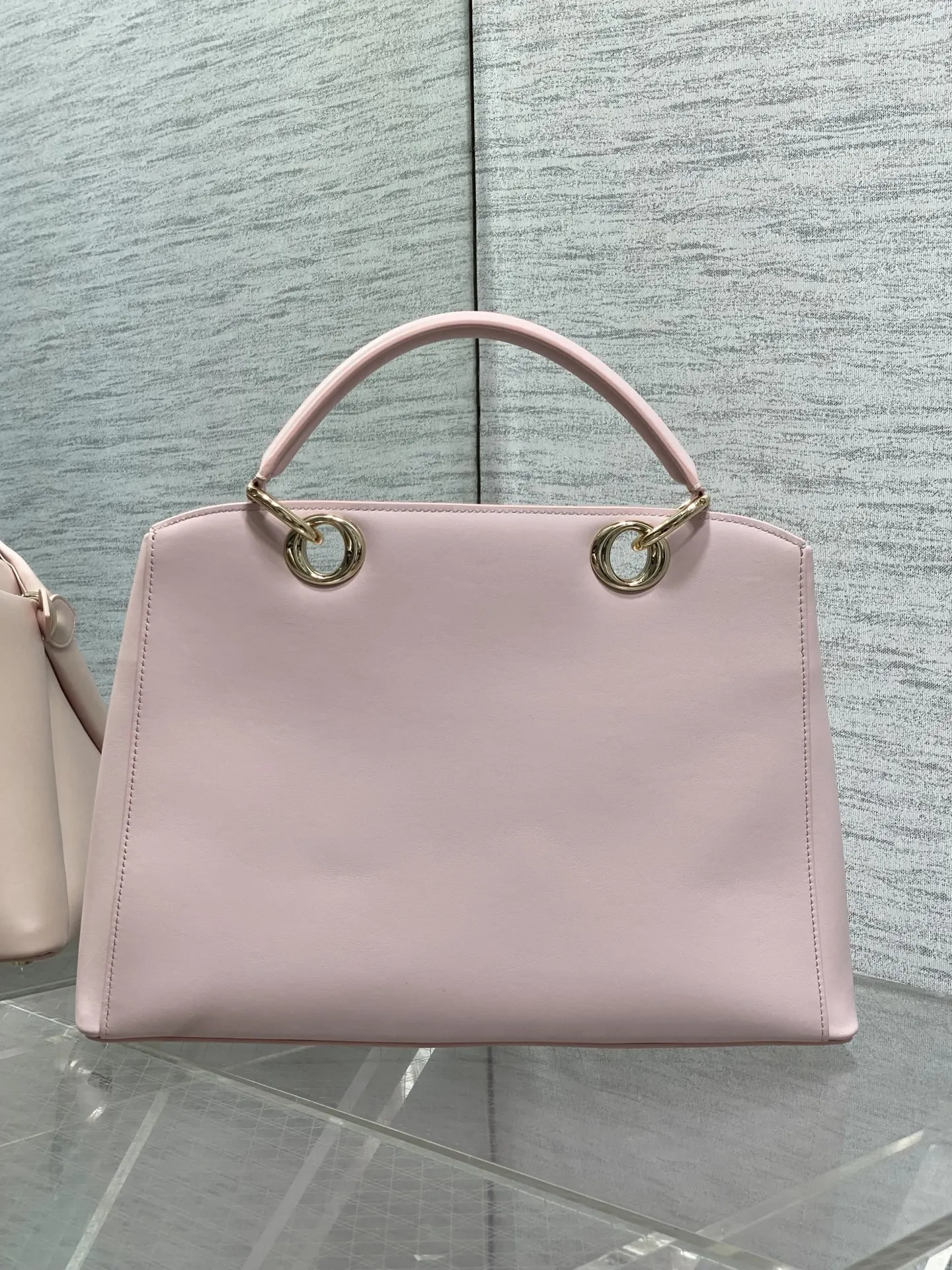 Dior Lady Dior Lady 粉色手提斜挎包 格纹