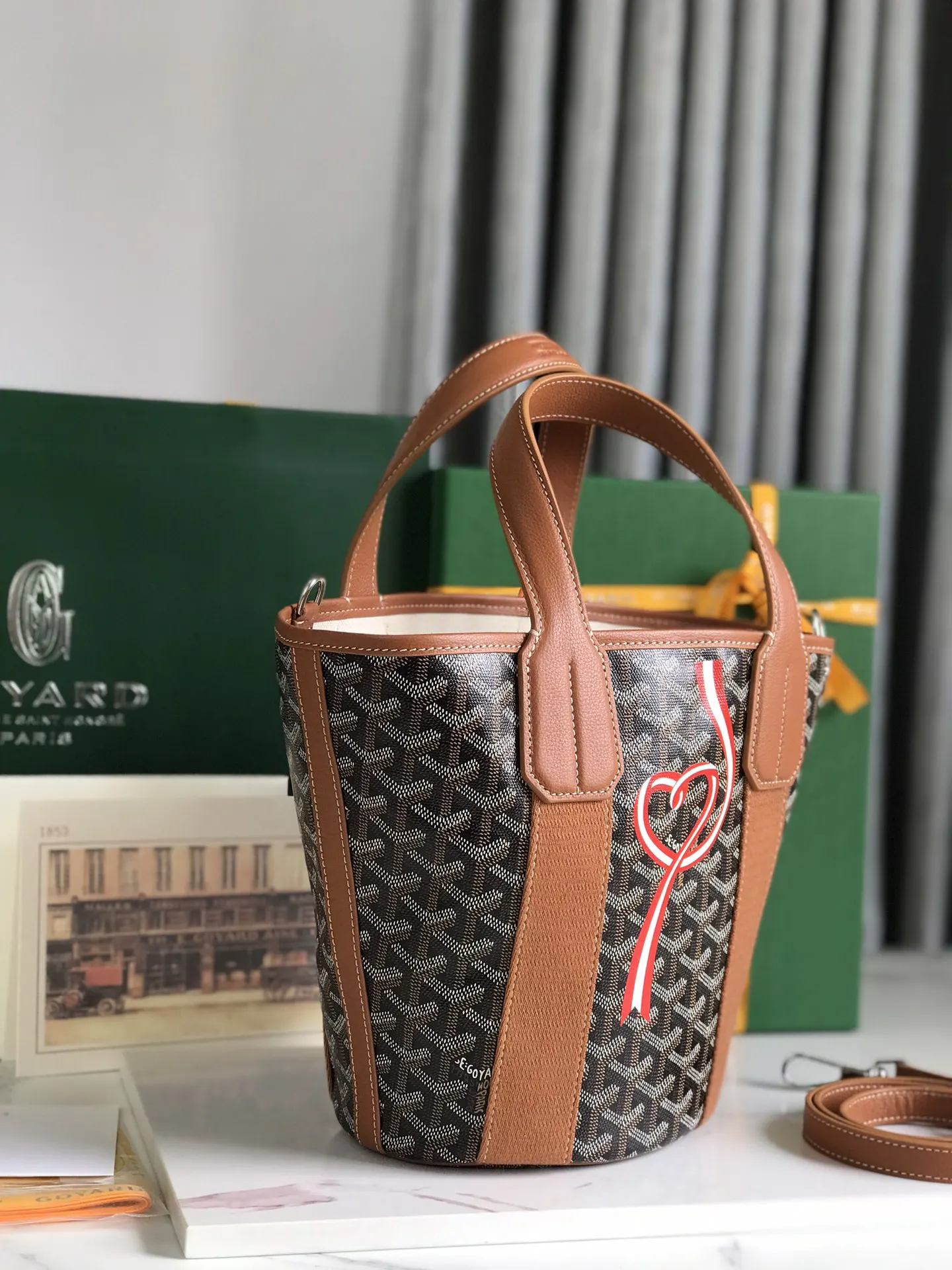小牛皮 水桶包 休闲水桶款