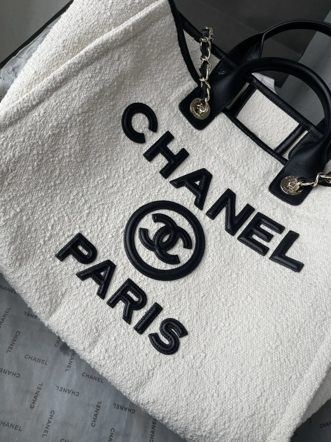 Chanel Top Handle Bag Commuter Leather