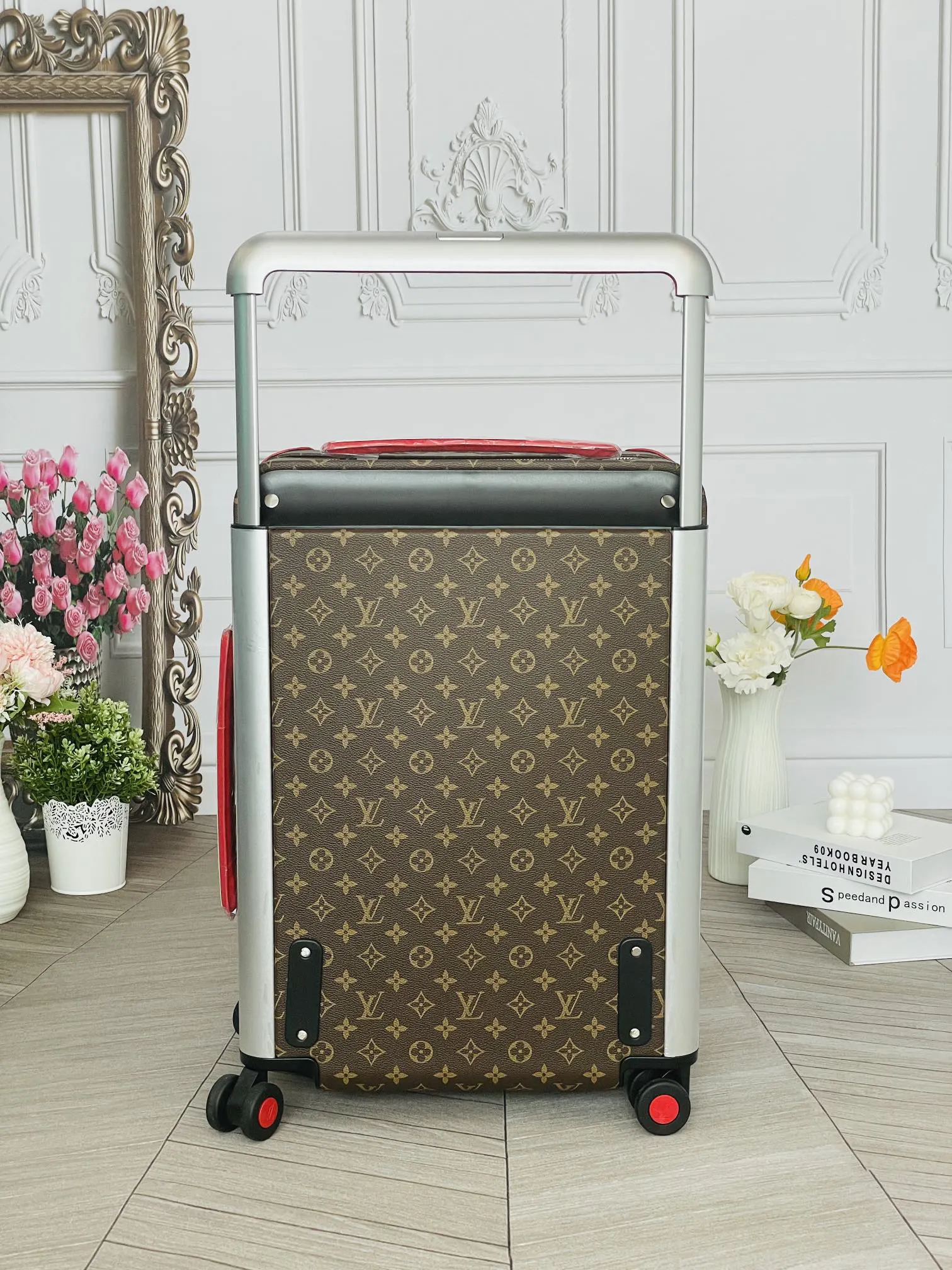 LV 老花 帆布 行李箱 旅行拉杆款 輕便出行款