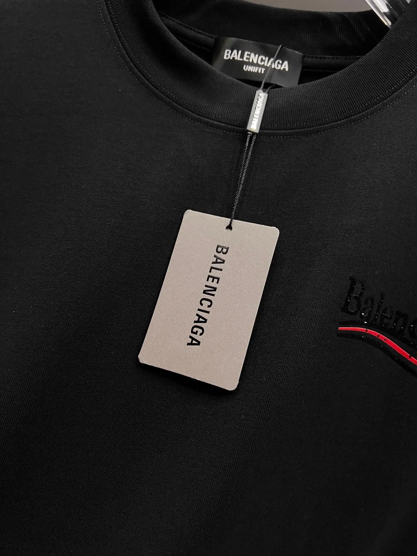 Balenciaga Black Logo Short Sleeve T-Shirt Loose