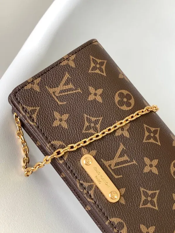 LV 帆布 链条包 精致链条款