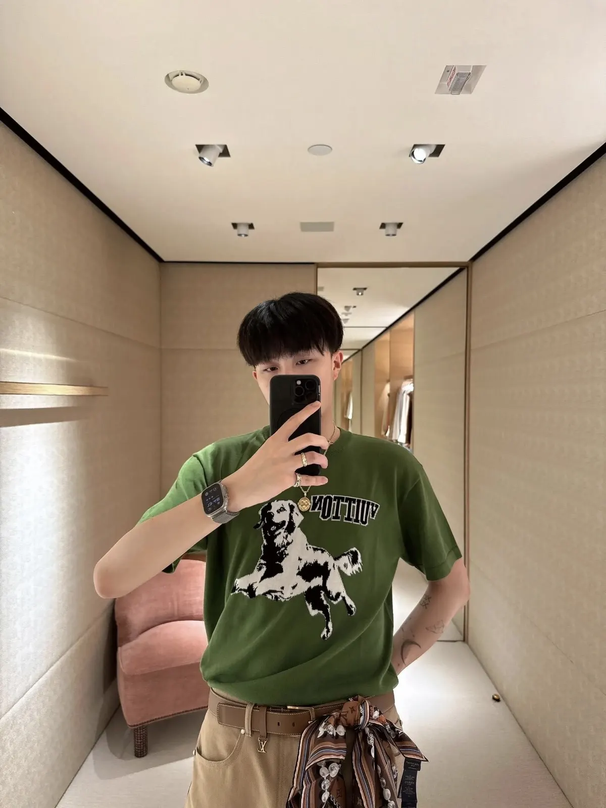 Louis Vuitton 26SS 绿色 T恤