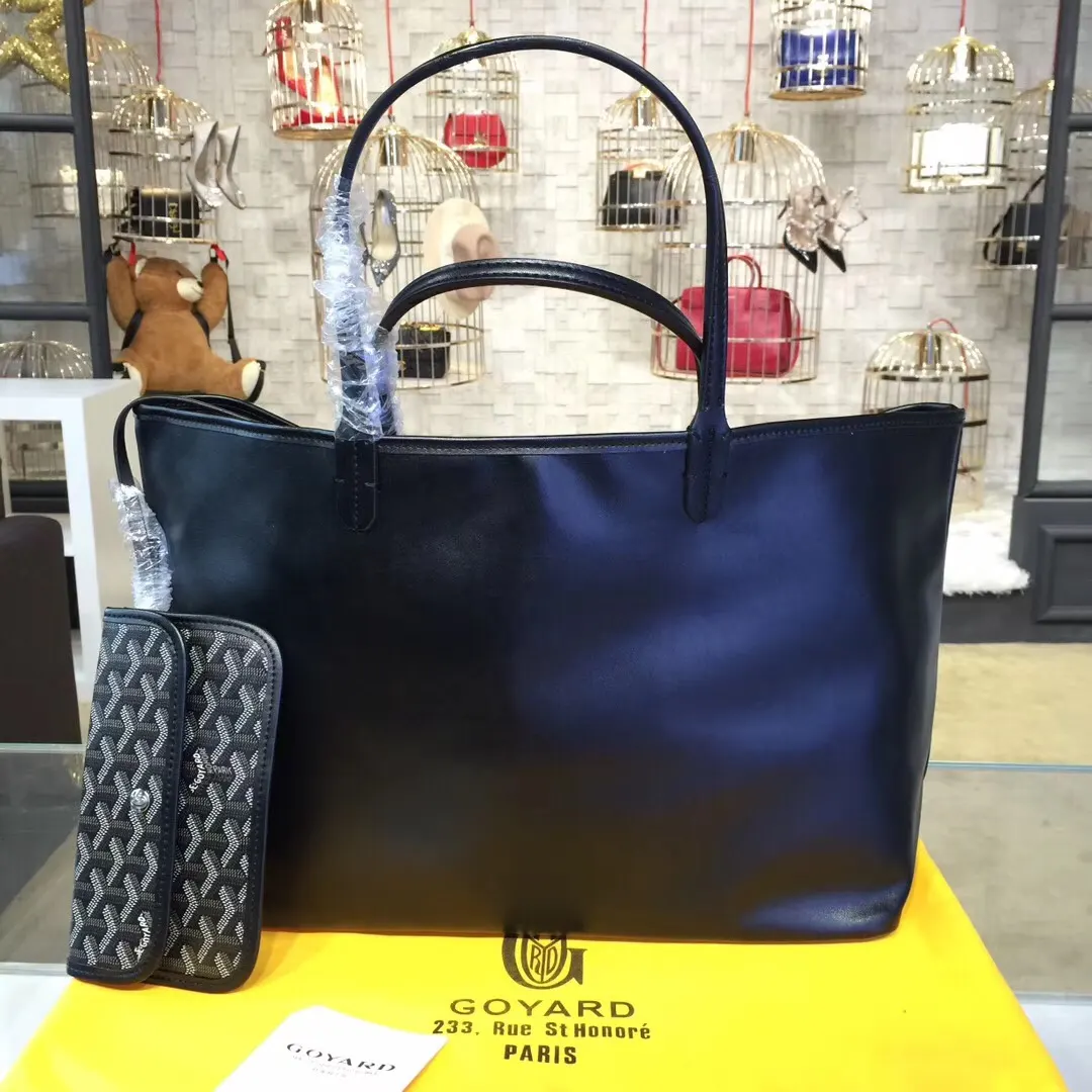 Goyard 戈雅 双面可用 充满法式优雅 订制Y字母涂鸦料 皮轻 托特包 大容量托特款