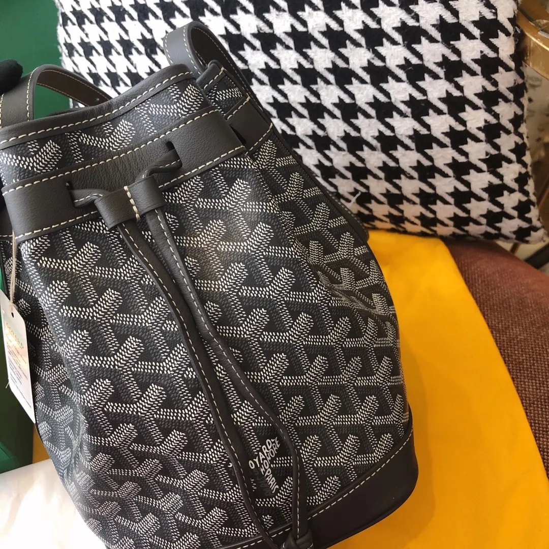 Goyard 老花 灰色 帆布 水桶包 休閒水桶款