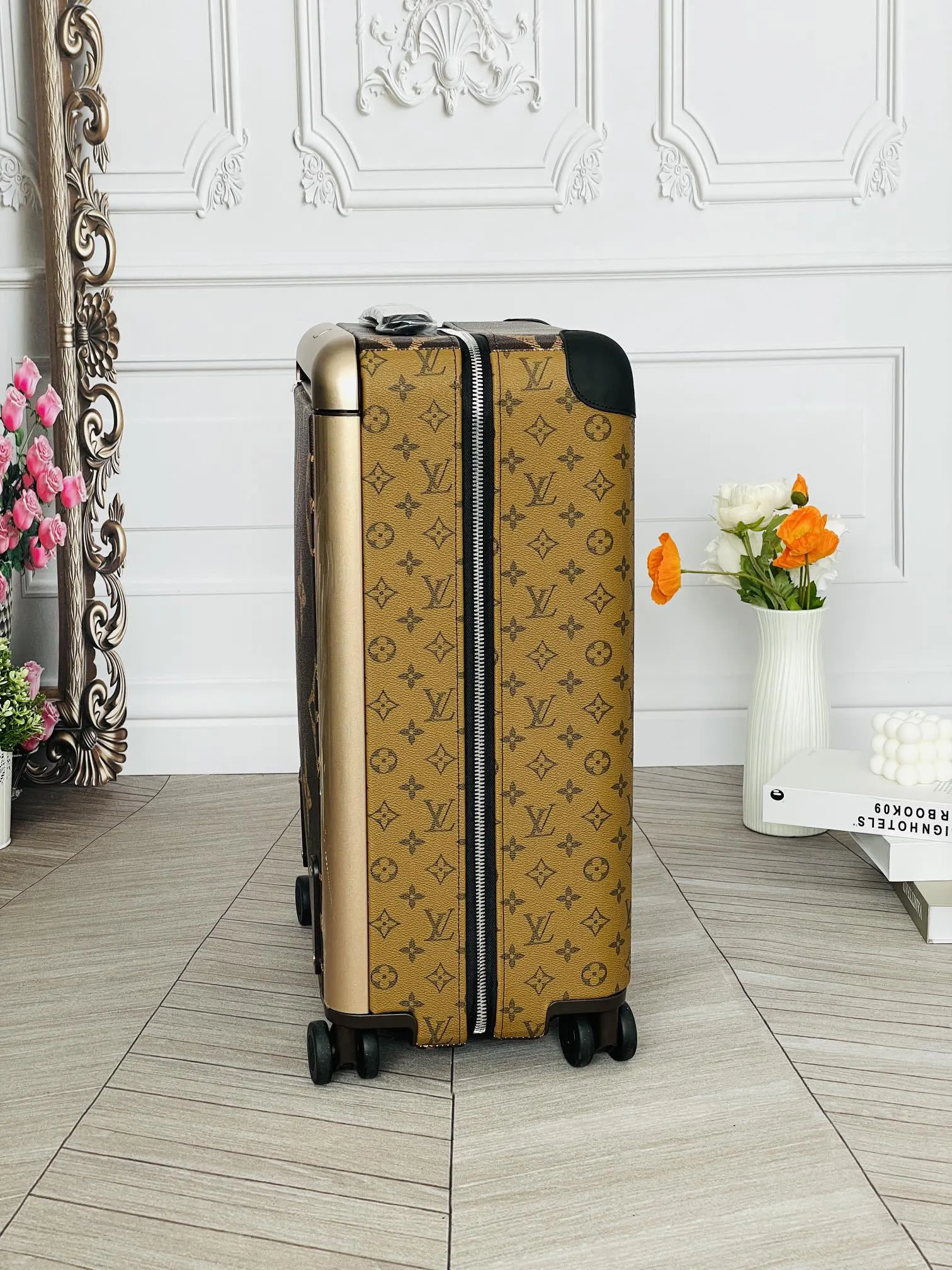 LV 老花 帆布 行李箱 旅行拉杆款 輕便出行款