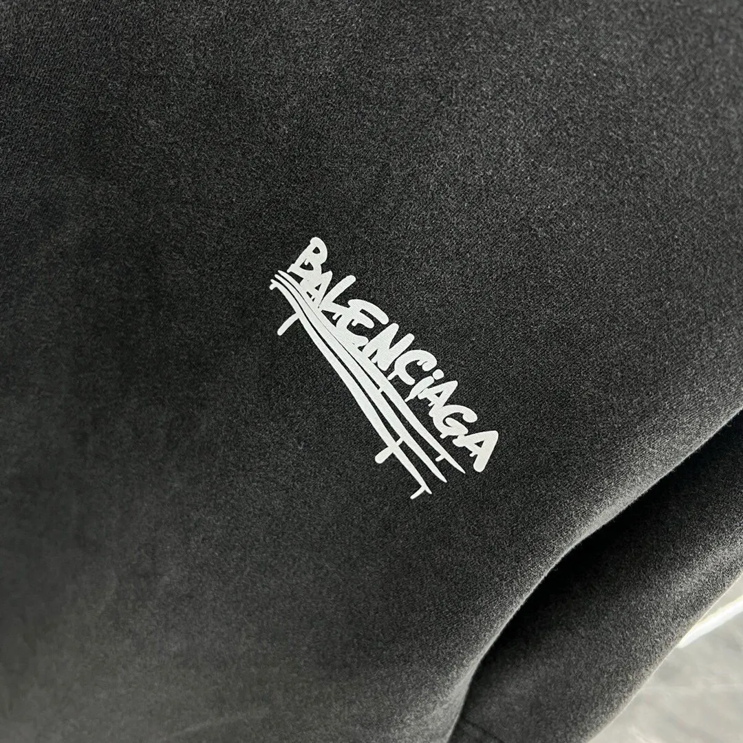 Balenciaga 黑色 Logo 短袖T恤